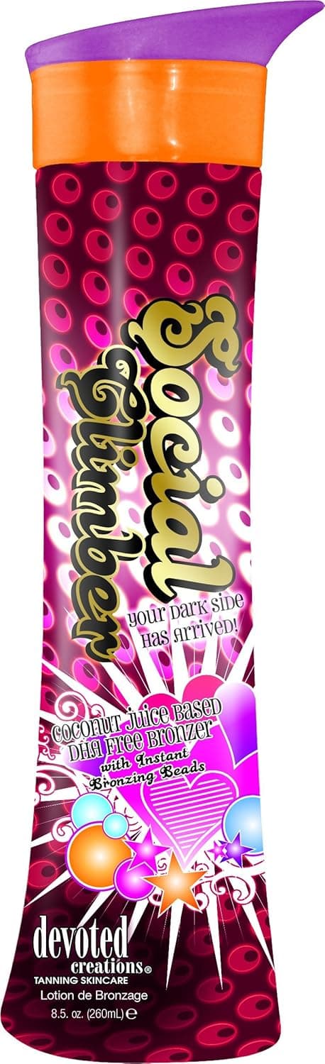 Devoted Creations SOCIAL CLIMBER Instant Bronzer Tanning Lotion 8.5 oz.