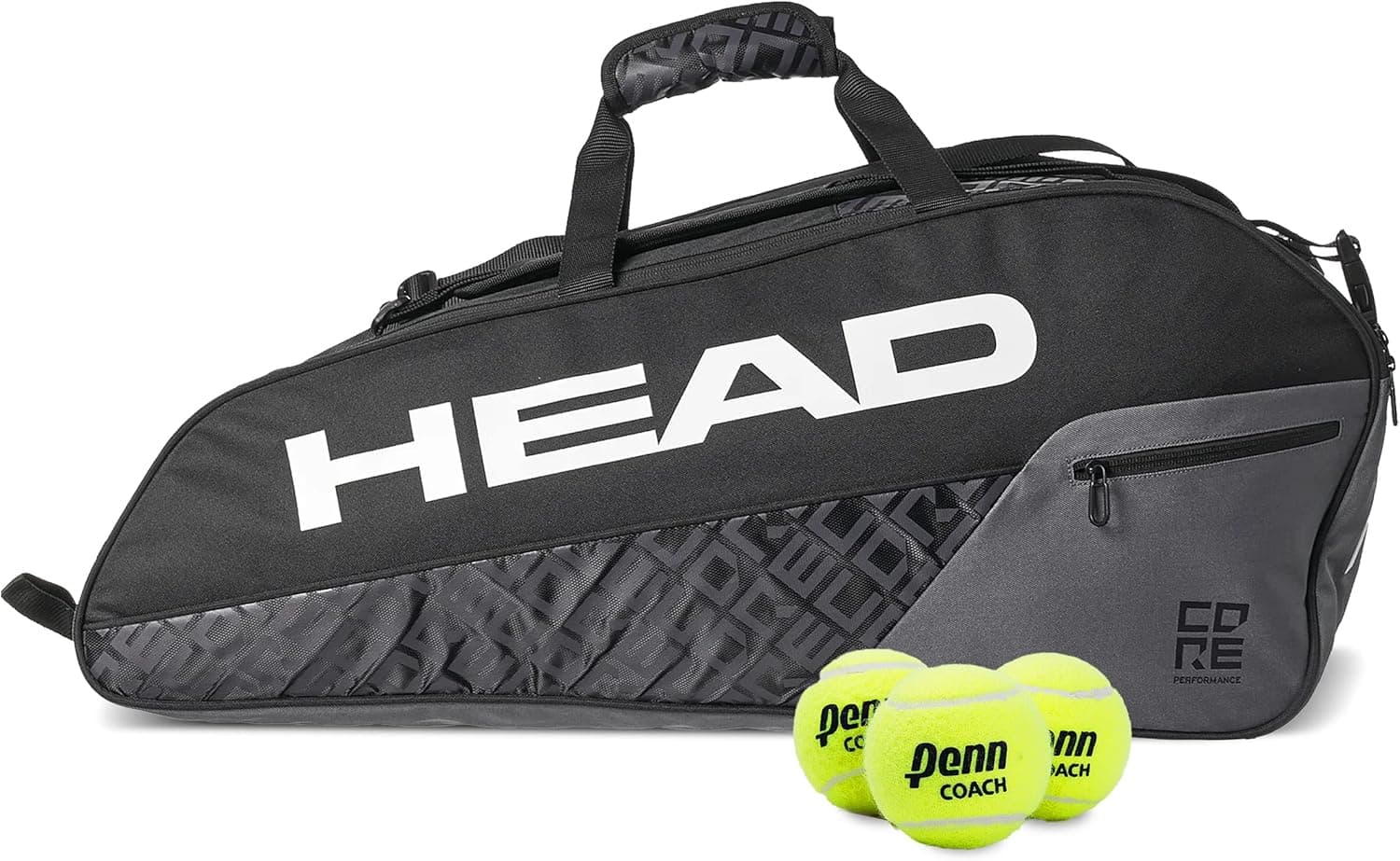 HEAD Core 6R Combi Tennis Racquet Bag - 6 Racket Tennis Equipment Duffle Bag