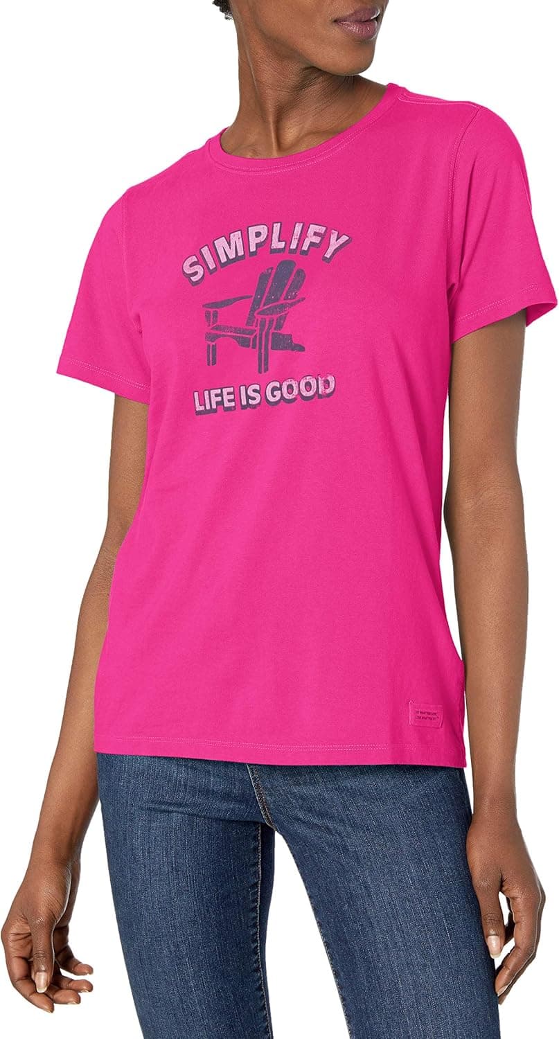 Life is Good Women's is Good Simple Adirondack Crusher Tee