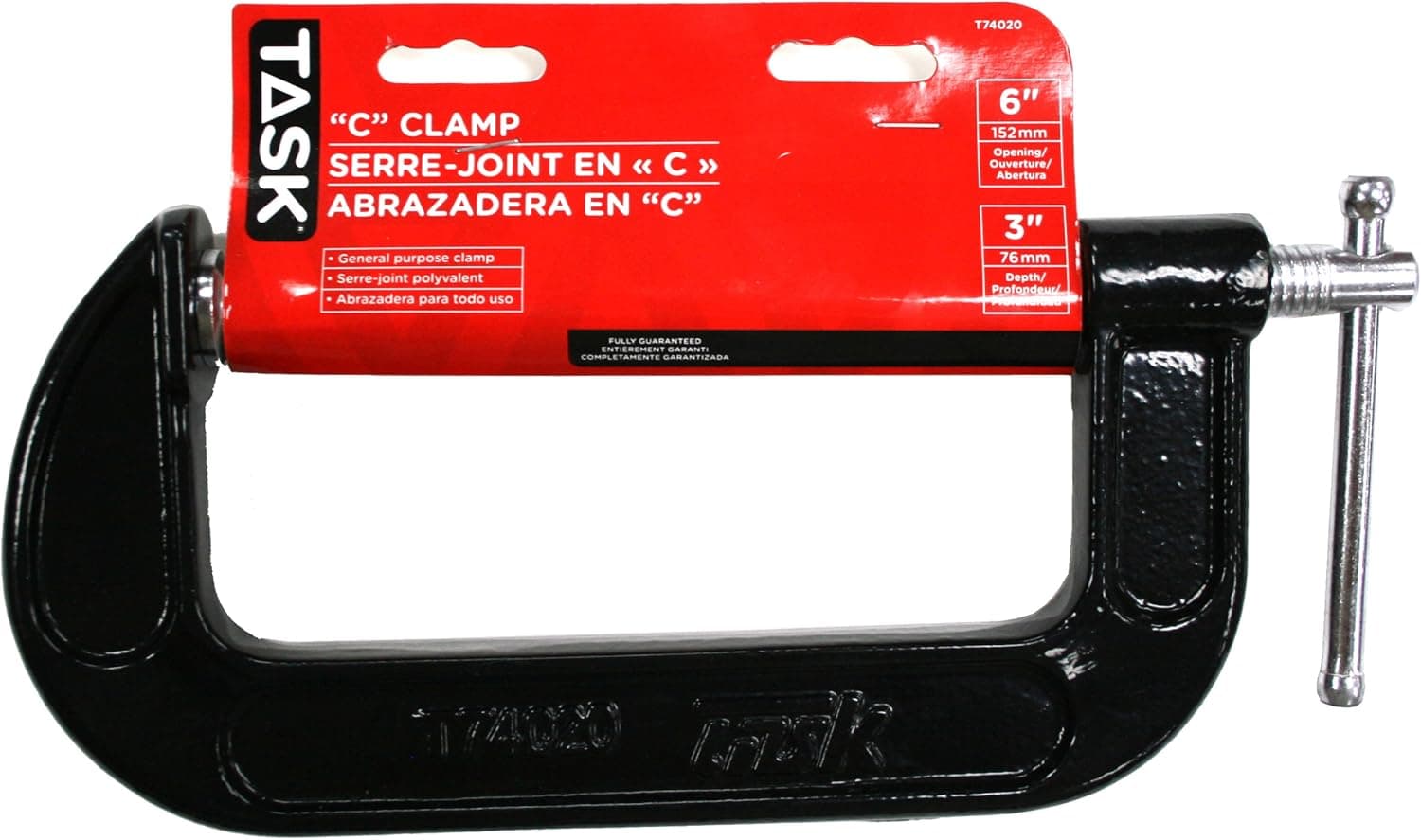 Task T74020 6-Inch "C" Clamp