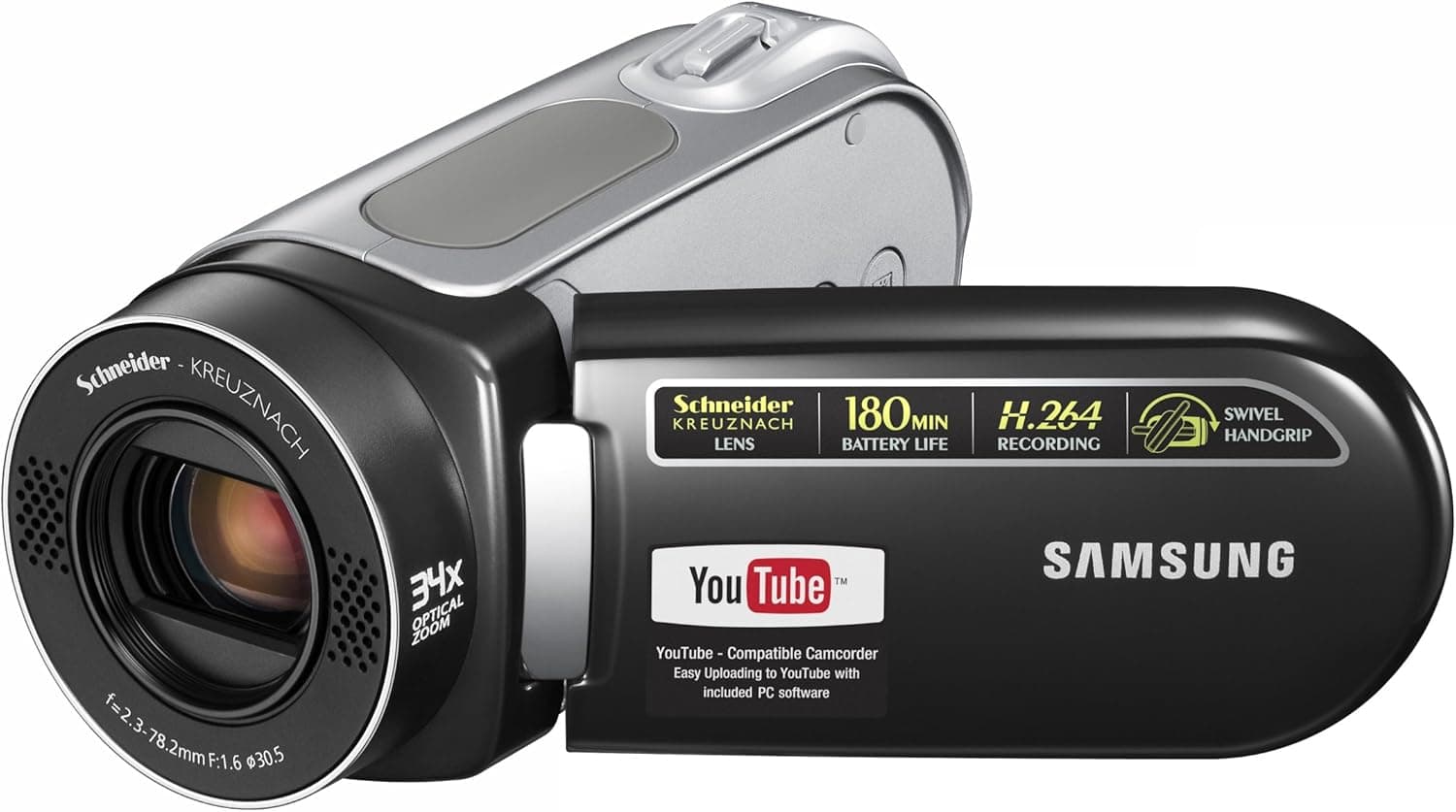 Samsung SC-MX20 Flash Memory Camcorder w/34x Optical Zoom (Black)