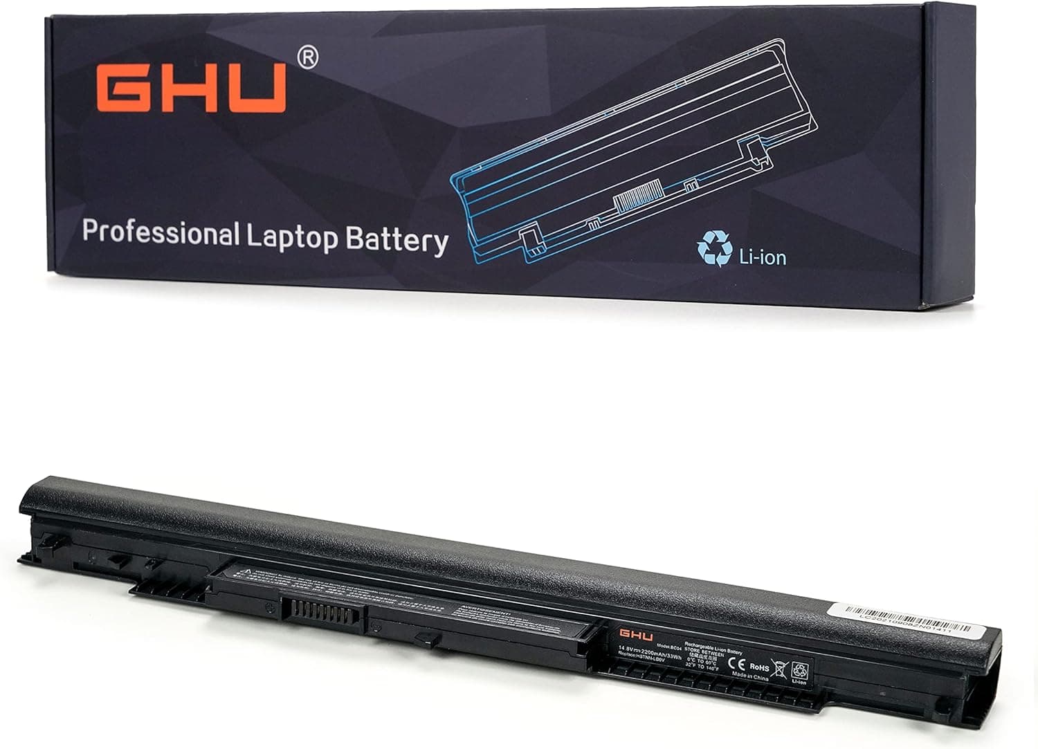 GHU New Battery 33 Wh 2200mAh HS04 HS03 807957-001 807956-001 Compatible with HP Pavilion 245 g3 250 255 256 G4 Series Notebook 14.8V 807611-421 807612-831 HSTNN-LB6U TPN-C125 TPN-C126