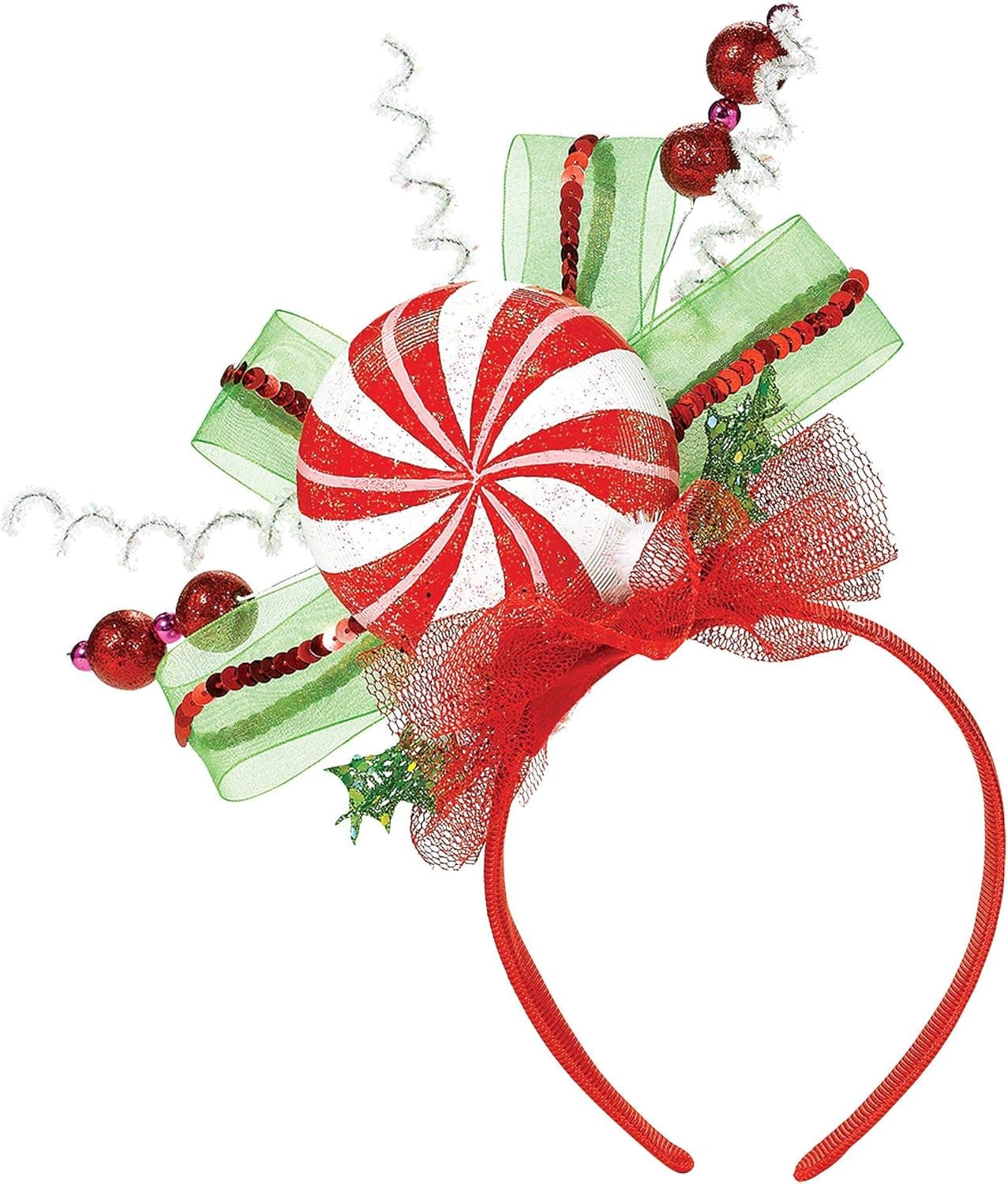 Sugar Plum Couture Christmas Headband, 9.5" x 10"