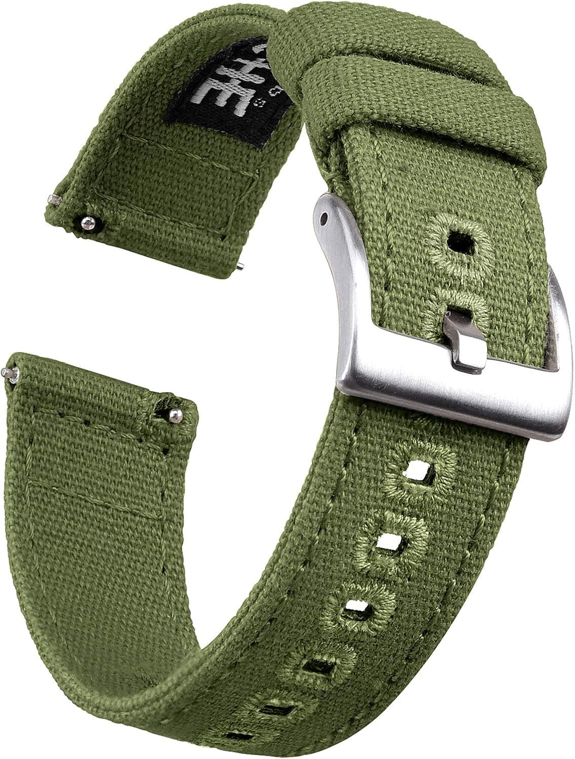 Ritche Canvas Quick Release Watch Band 18mm 20mm 22mm Replacement Watch Straps for Men Women