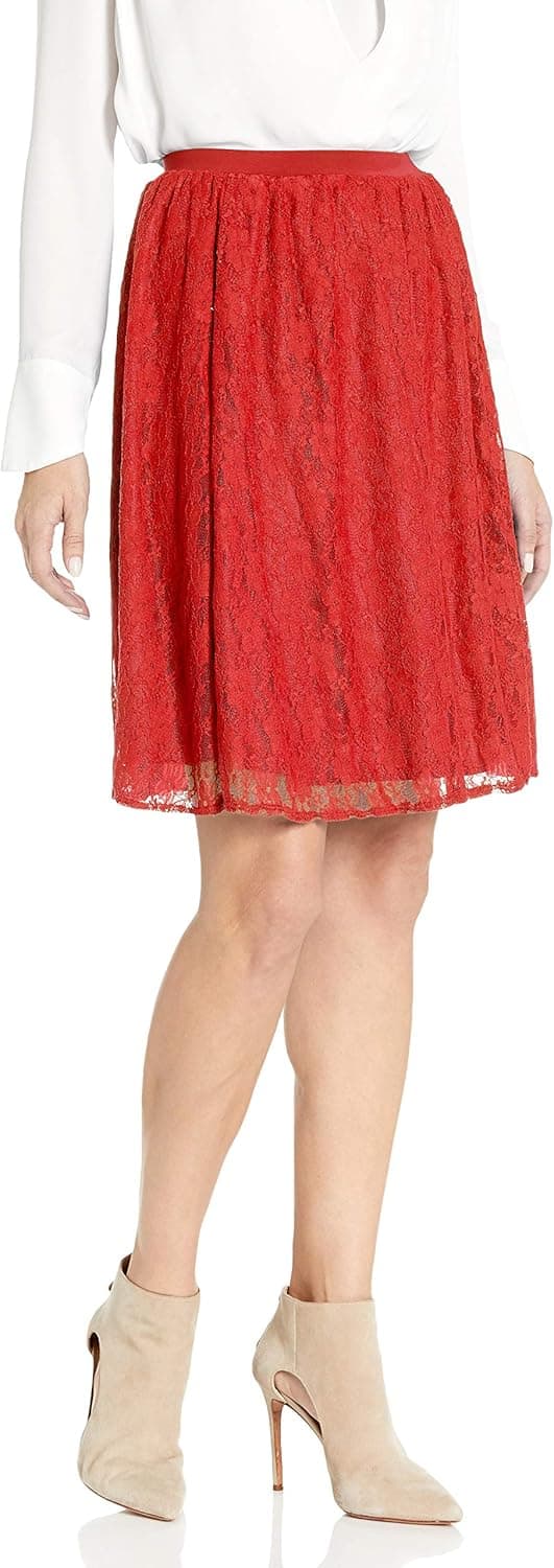 Star Vixen Women's Lace Skater Short Full Skirt