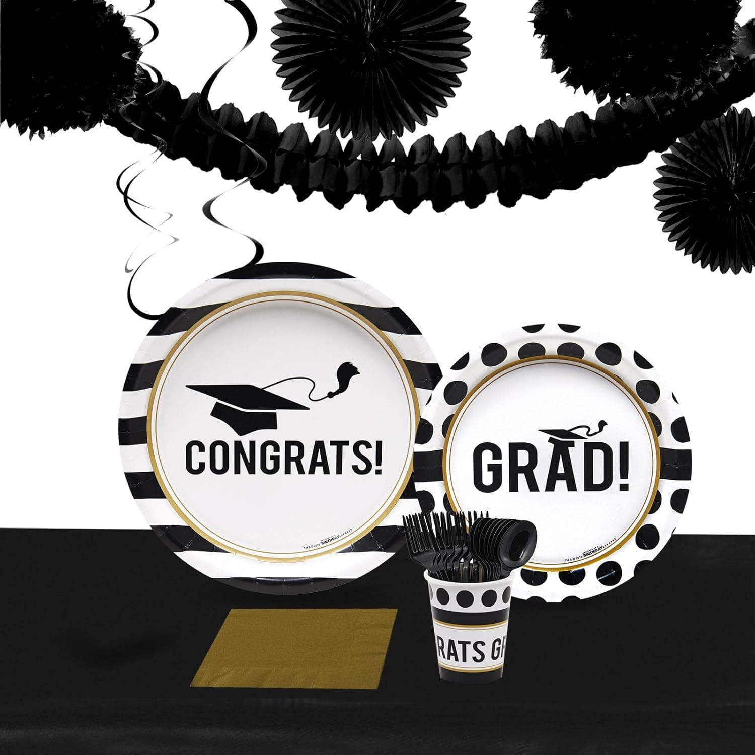 BirthdayExpress Graduation Party Supplies - Party Pack for 40