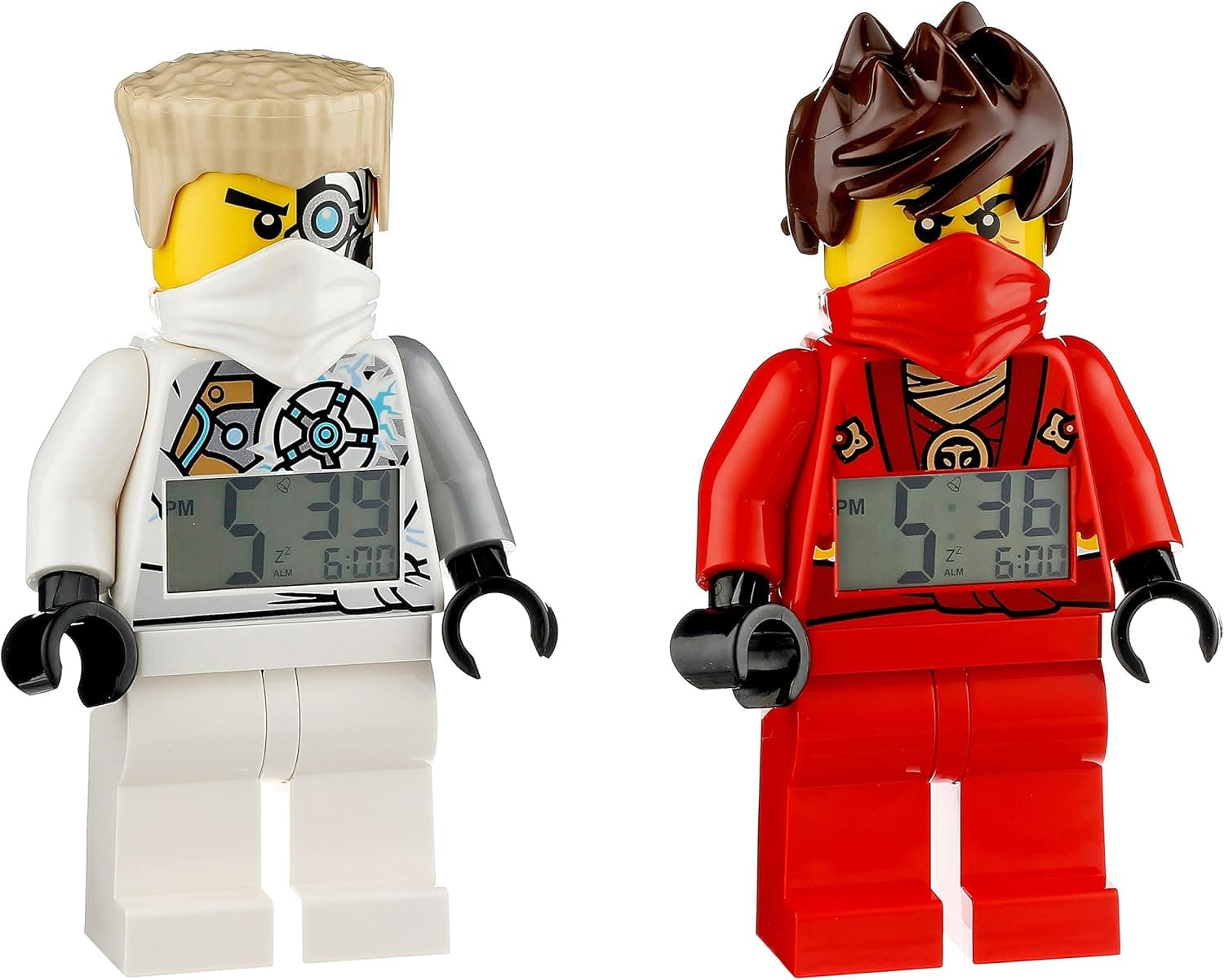 LEGO 9009457 Exclusive NINJAGO Rebooted Kai and Zane Minifigure Alarm Clocks
