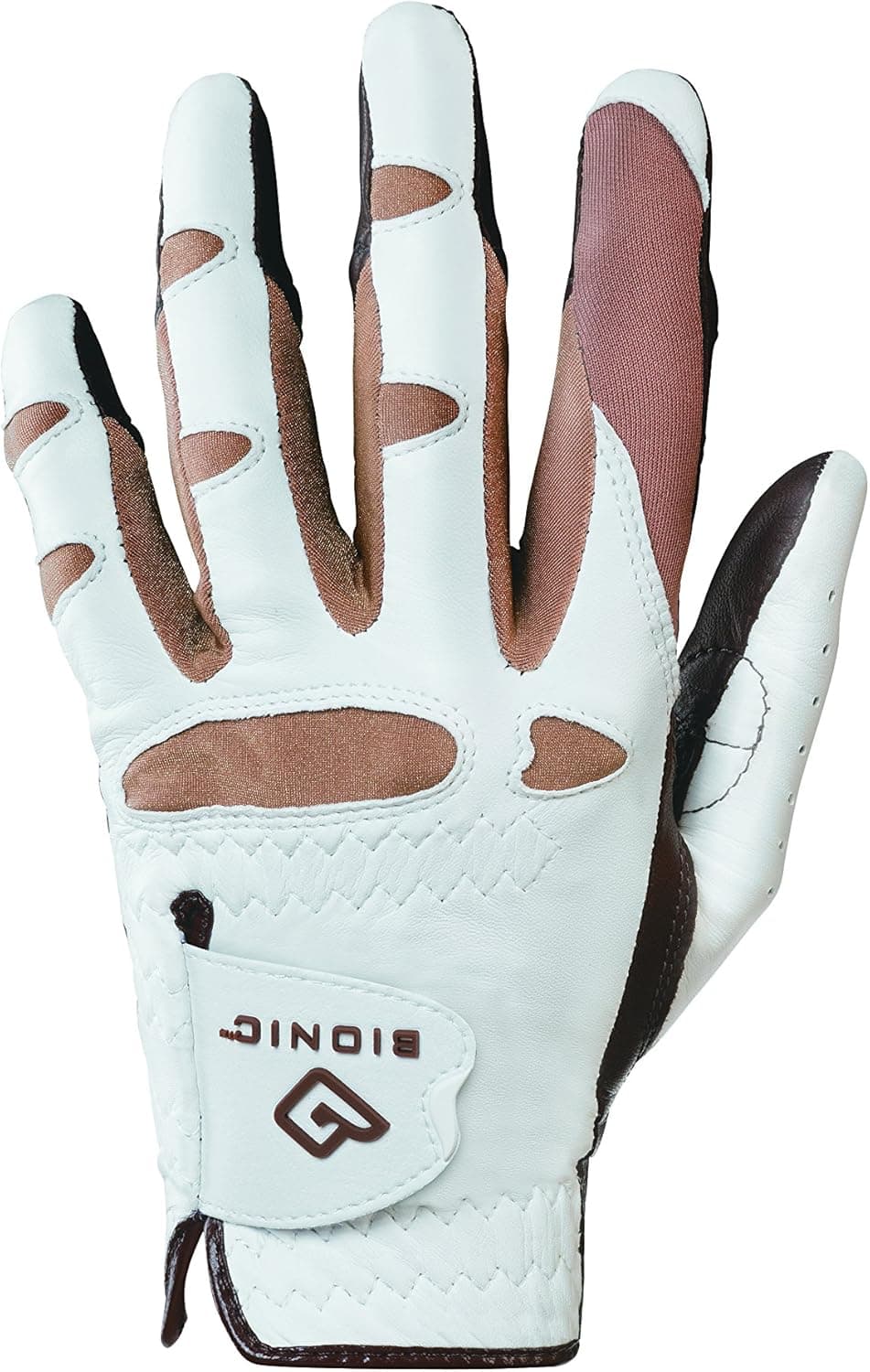 Bionic Glove Ladies Stablegrip with Natural Fit Golf Glove Regular, Brown