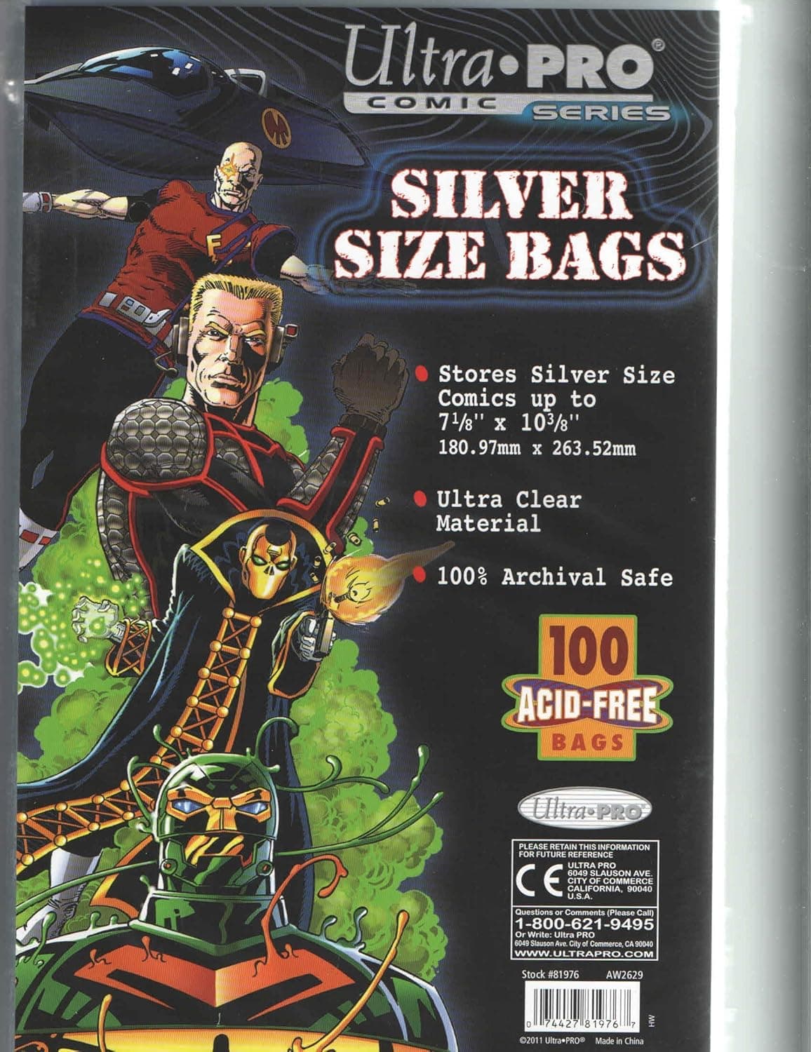 200 Silver Ultra Pro Bags and Boards for Comic Books