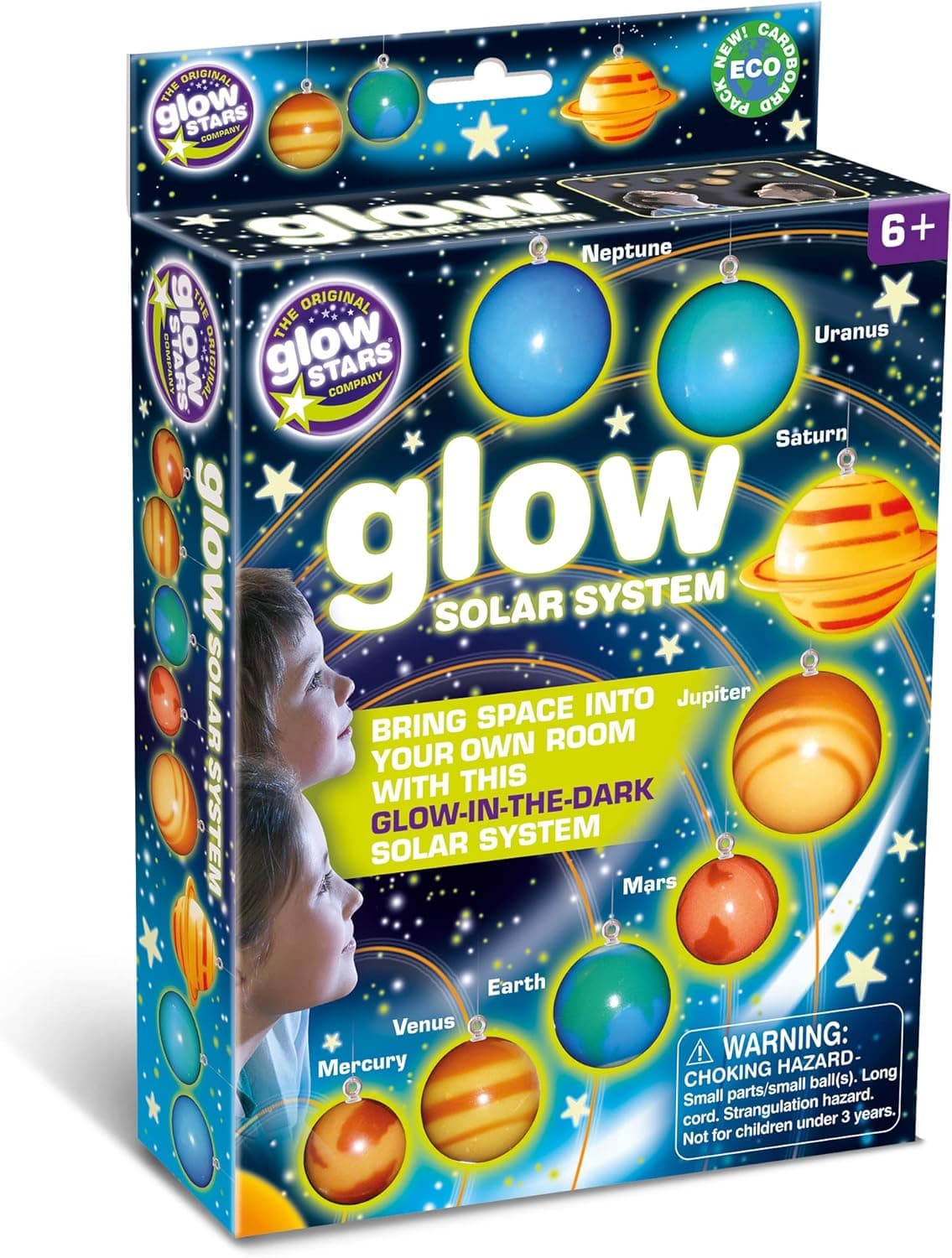 The Original Glowstars Glowing Solar System Designed for Children Ages 3+ Years (B8500)