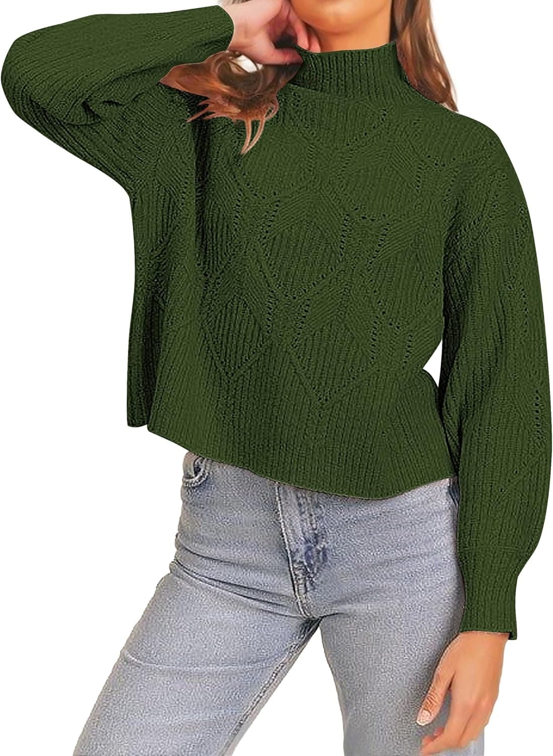 Neitooh Turtleneck Sweater Women Black Turtleneck Sweater Women, Cowl Neck Sweater for Women