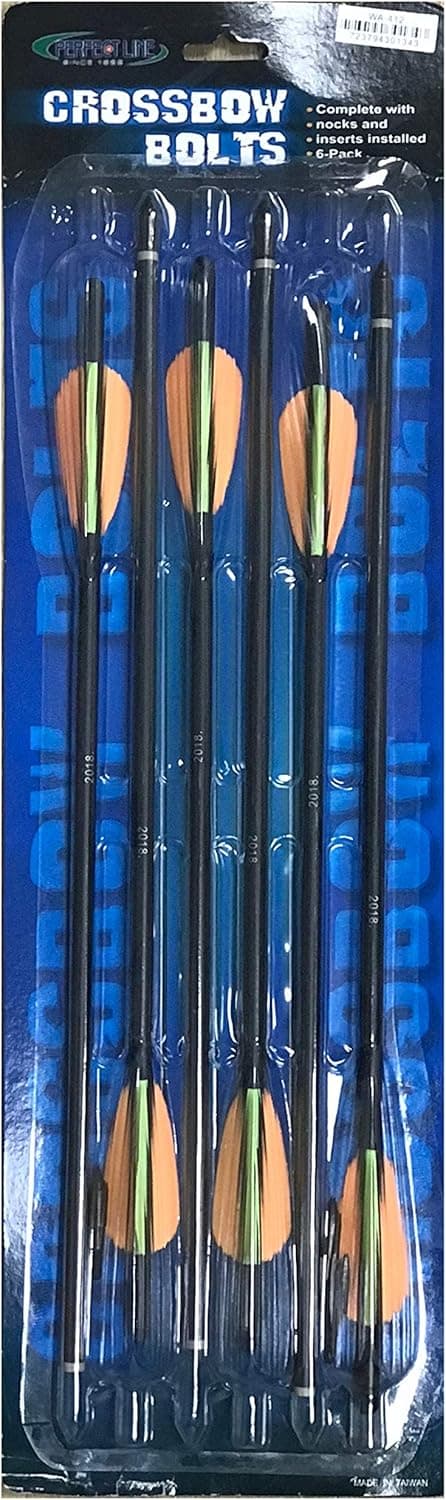 16" Crossbow Black Aluminum Arrows/bolts - 6/pack