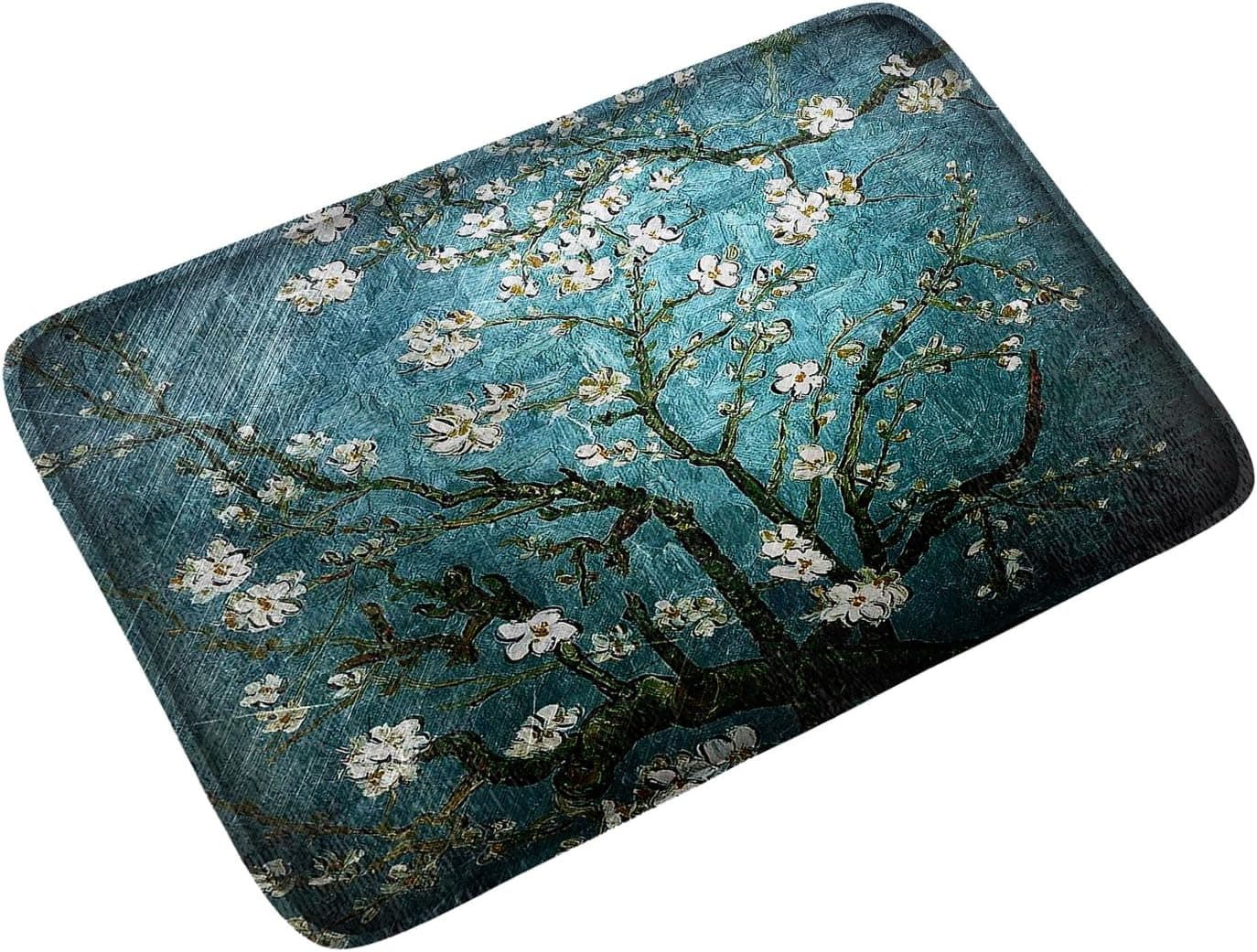 goldwheat Soft Rubber Base Door Mats Non-Fading Non-Slip Decorative Bath Rug