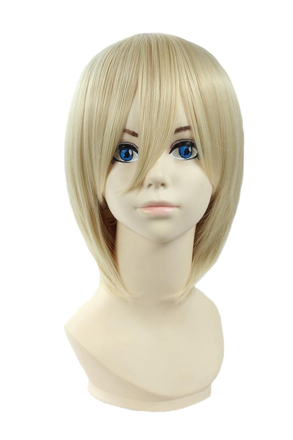Angelaicos Lolita Harajuku Style Halloweeen Anime Cosplay Party Costume Full Wigs (Blonde)