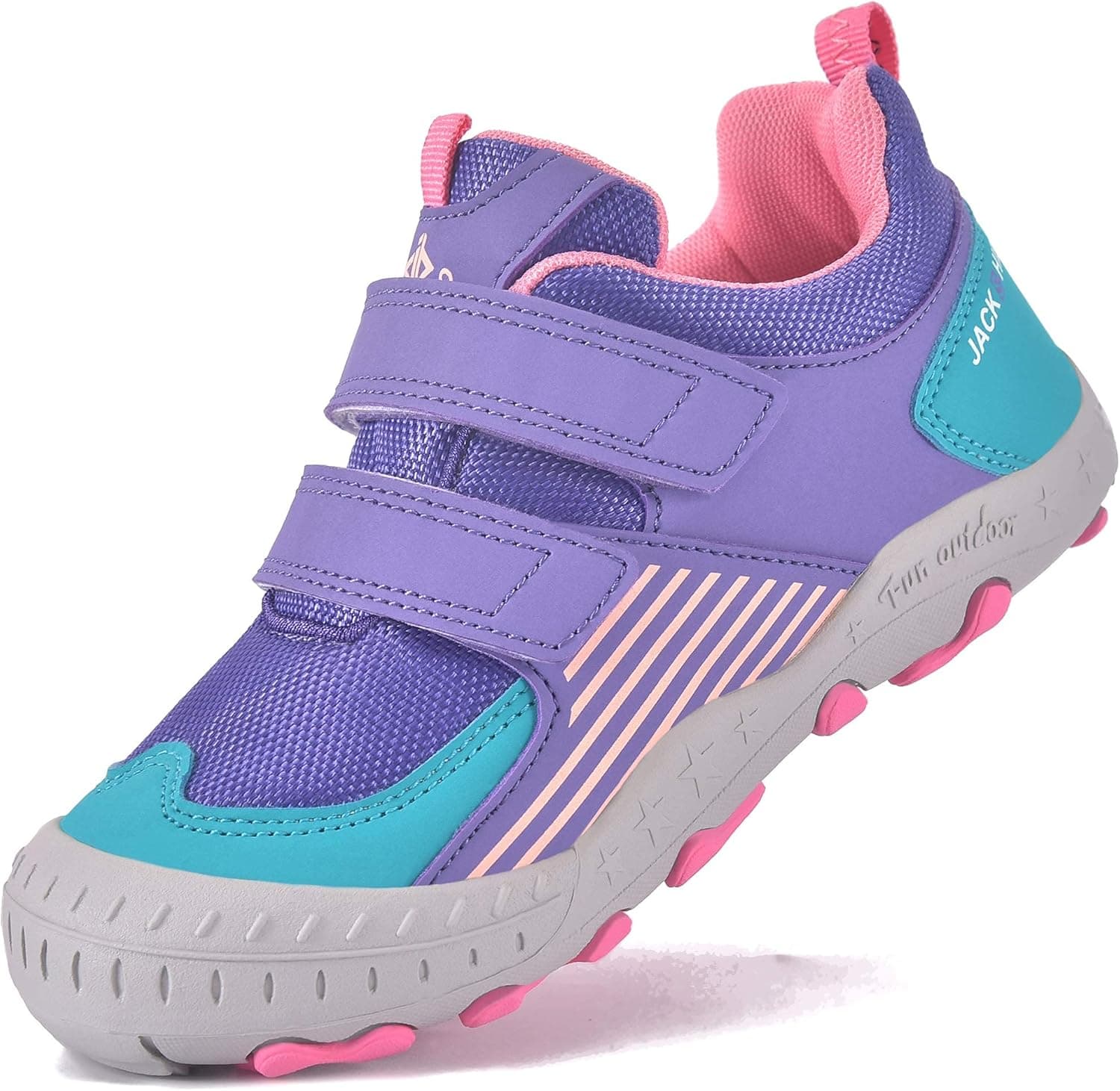 MARITONY Boys Girls Hiking Shoes Water Resistant Anti-Collision Outdoor Running Shoe Non- Slip Lightweight Walking Sneakers for Little Big Kids