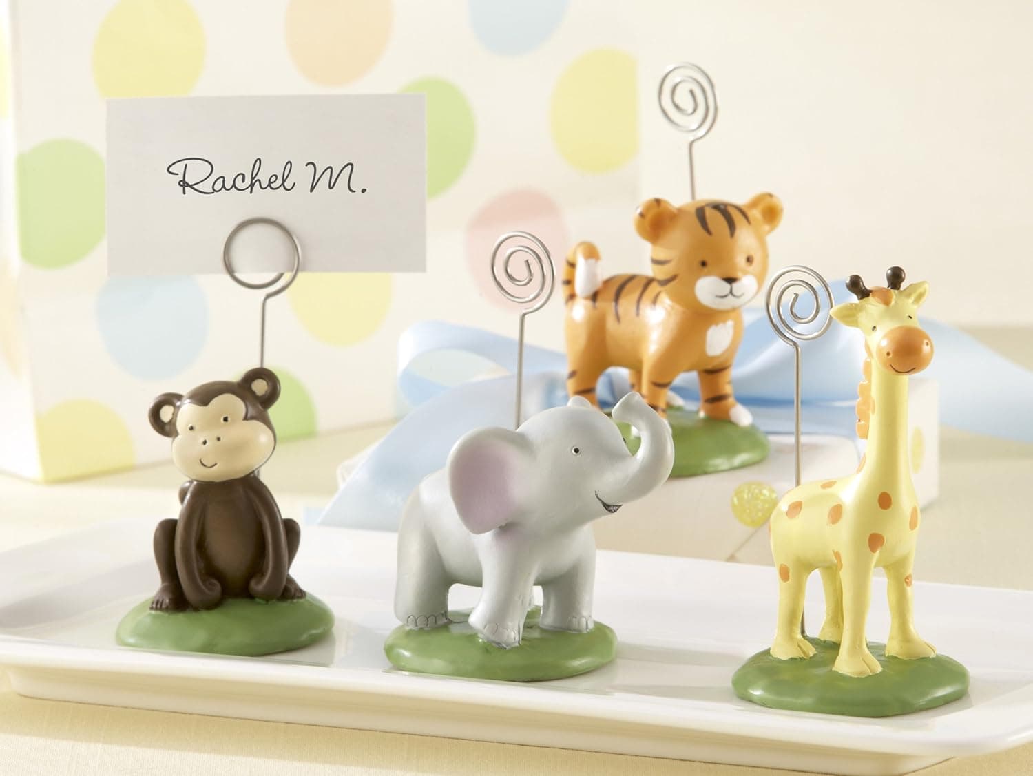 Kate Aspen Born to be Wild Animal Place Card/Photo Holders