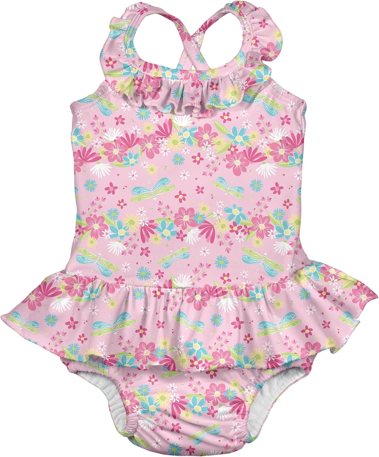 i play. by Green Sprouts One-Piece Swimsuit with Built in Reusable Swim Diaper | Helps Provide Secure Protection for Babies & Swimmers