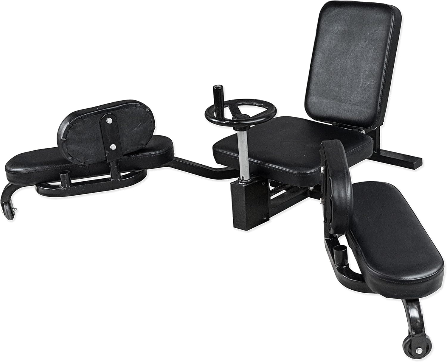Valor Fitness CA-27 Adjustable Leg/Adductor Stretcher Machine Leg Split Flexibility and Martial Arts Training Equipment - 180 Degrees - Home Gym Yoga Workout Equipment Max Weight 300 lbs