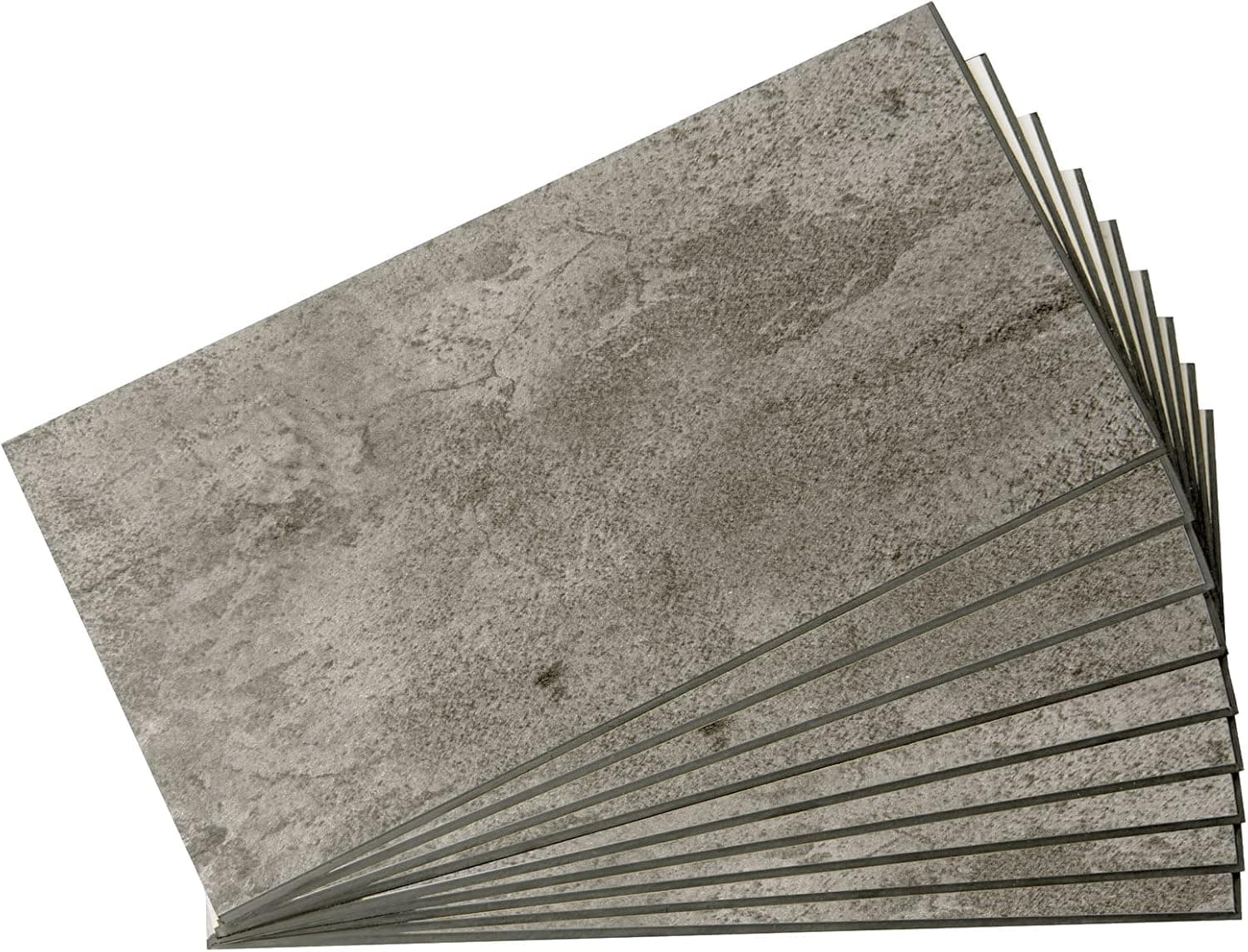 Art3d Dark Slate Peel and Stick Backsplash, 5.9" x 11.8" Larger Waterproof Self Adhesive Subway Wall Tiles, Stick on Backsplash for Bathroom, Kitchen
