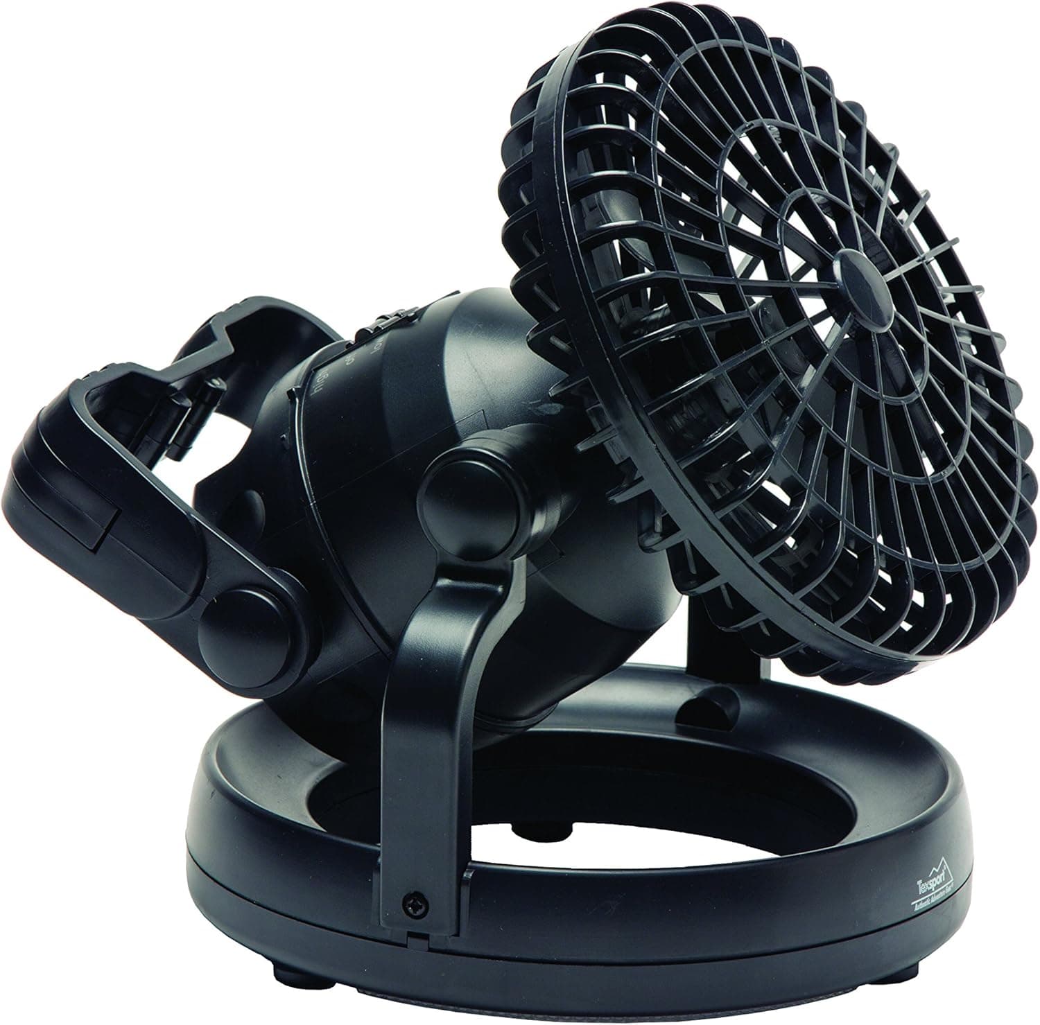 Texsport Deluxe Portable Camping Combo LED Light Lantern and Fan , Black, 6.75X7.75X6.75