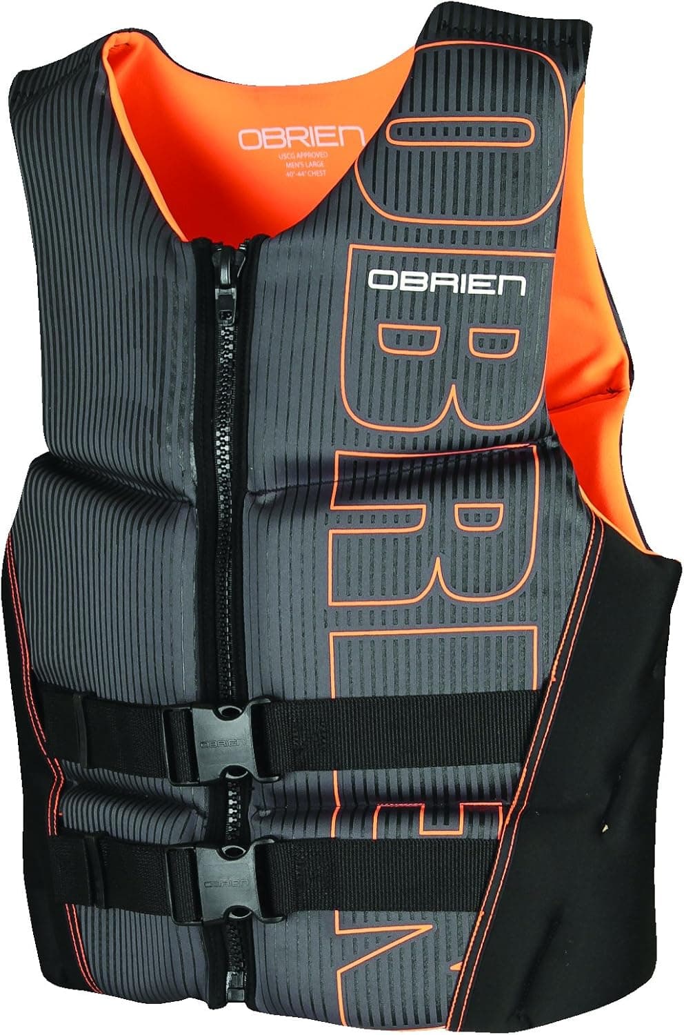 O'Brien Men's Flex V-Back Neoprene Life Vest, Orange, X-Large
