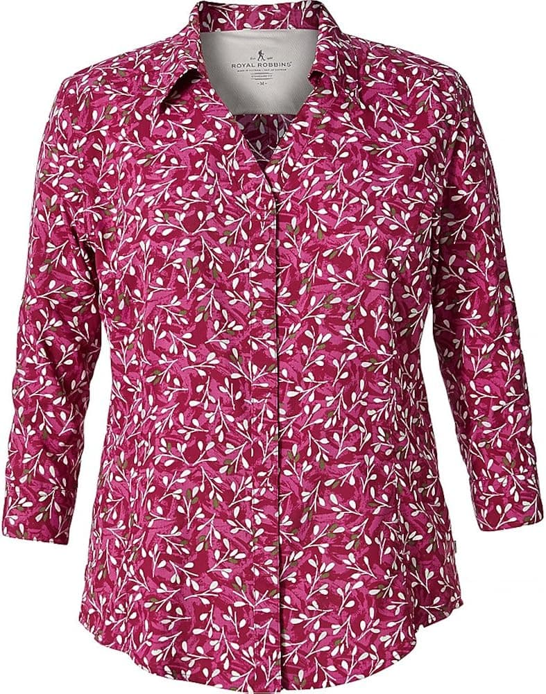 Royal Robbins Women's Expedition Chill Print 3/4 Sleeve Tee