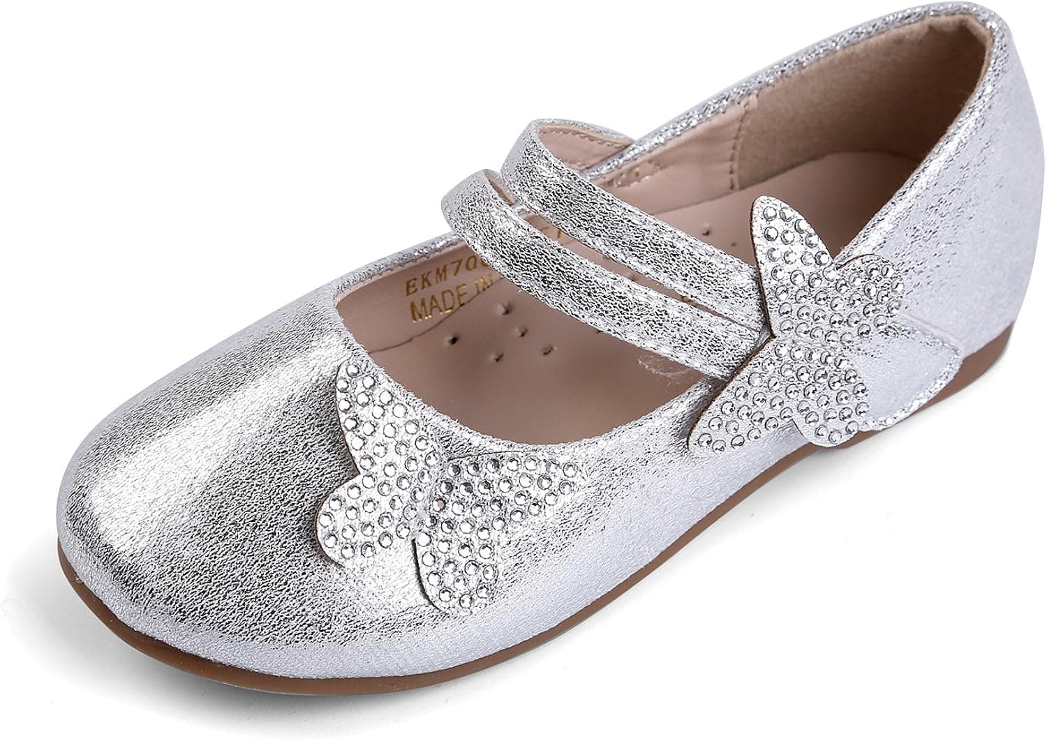 EIGHT KM Toddler Girls Ballet Flats Mary Janes Dress Shoes