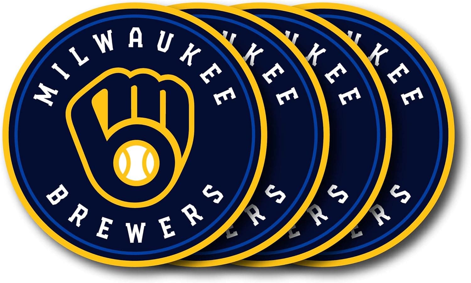 Duck House MLB Womens Vinyl Coaster Set