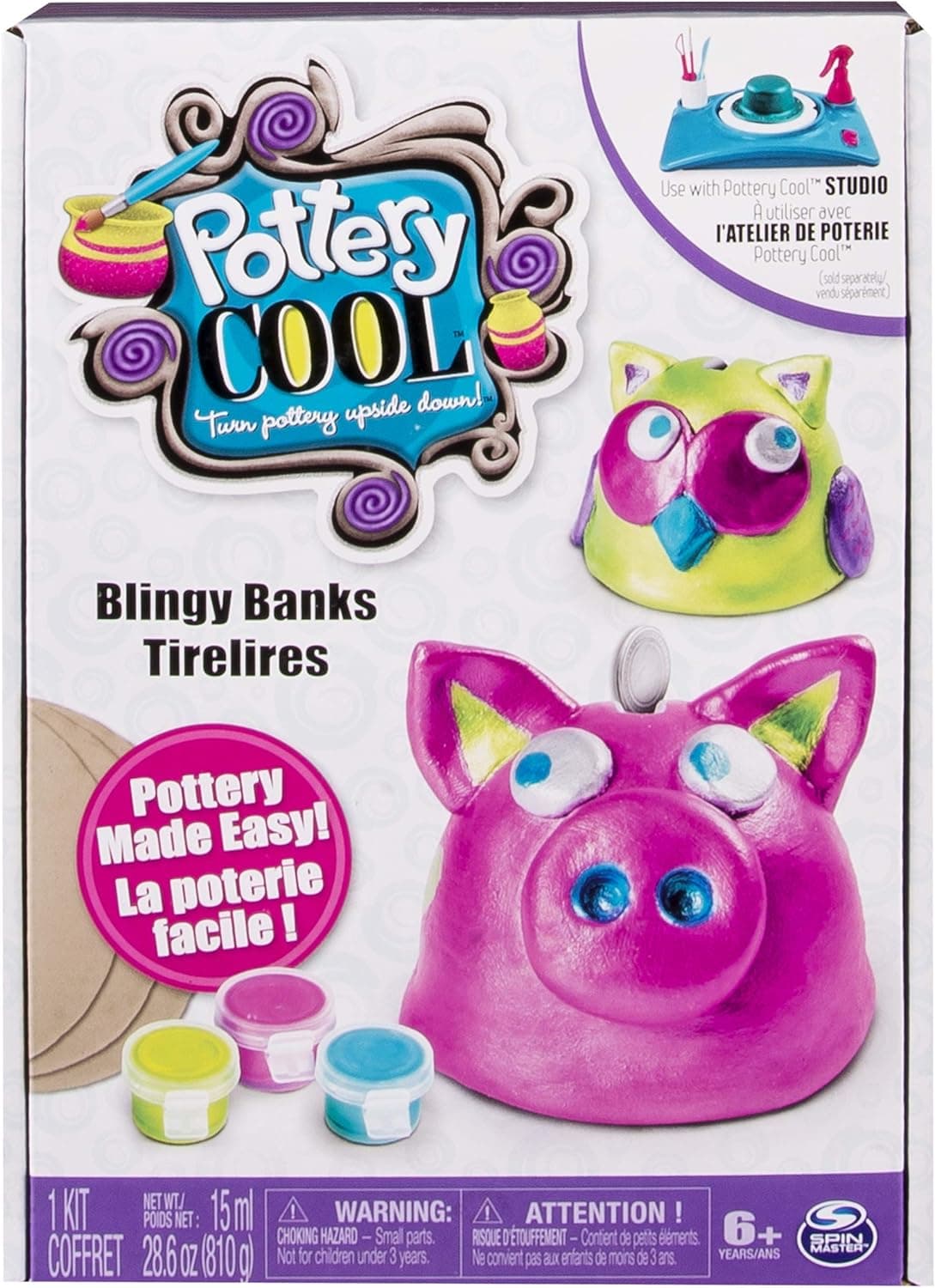 Cool Maker Pottery Project Kits - Blingy Banks Refill Project Kit by Spin Master (Packaging May Vary)