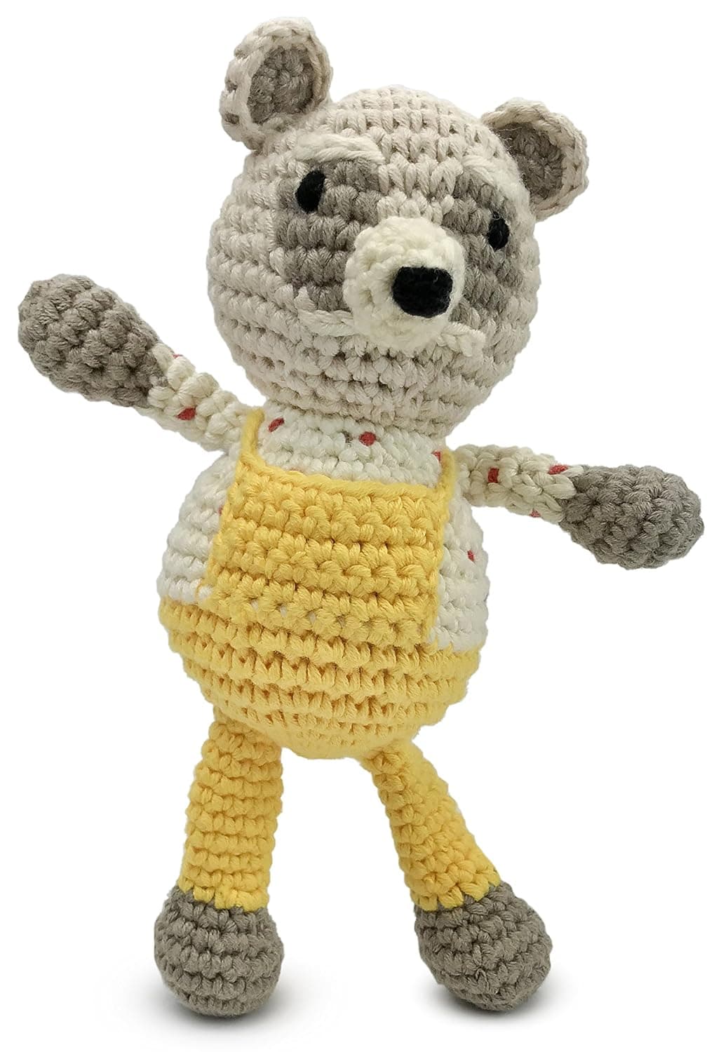 Finn + Emma Emily Winfield Martin Rattle Buddy Organic Cotton Knit Rattle for Baby Boy or Girl – Dreamworld Raccoon