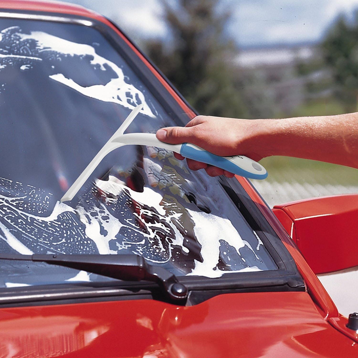 Squeegee for Car Windshield Window Shower Streak-Free Glass Cleaner Blade Wiper Tool