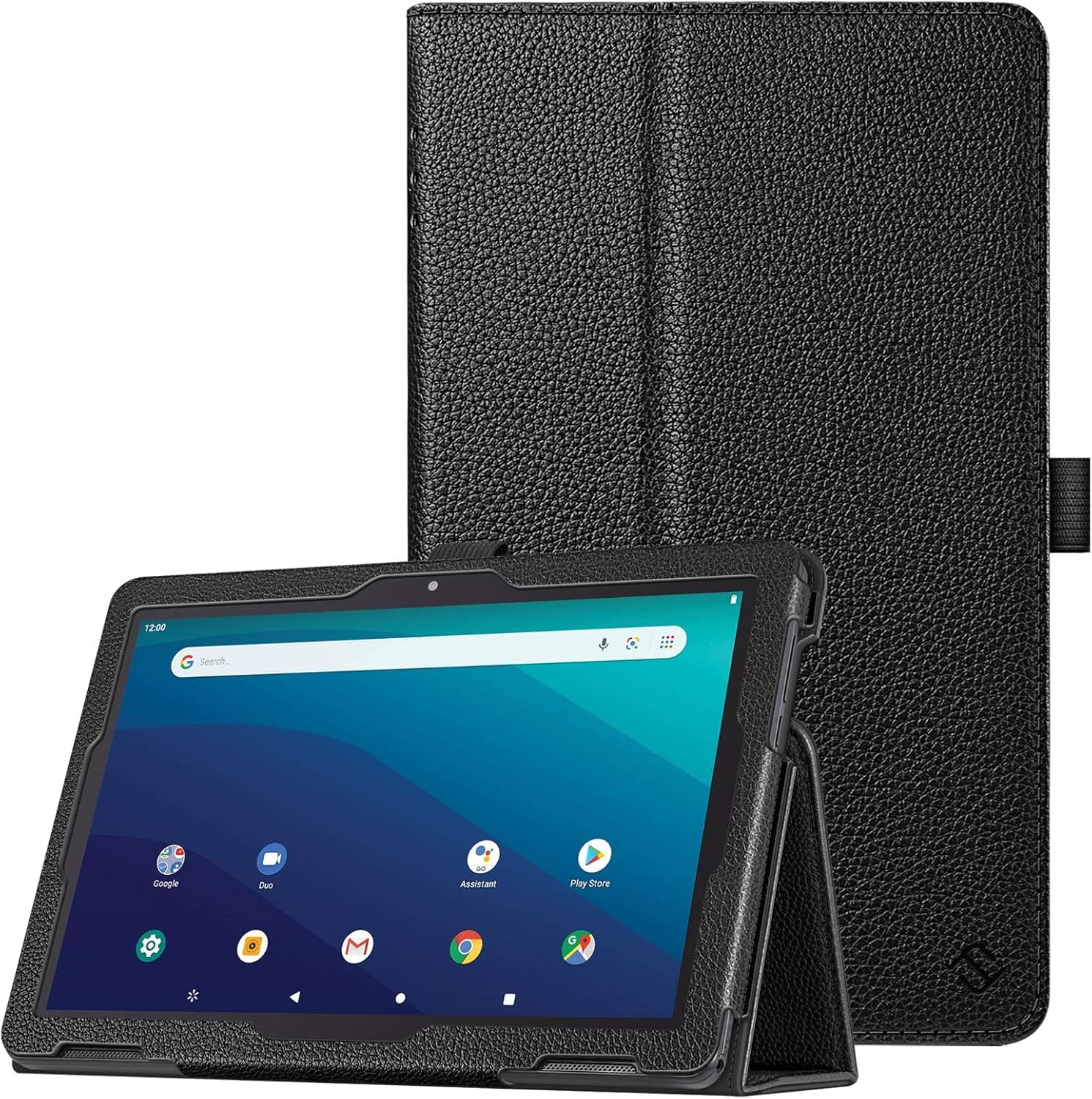 Fintie Case for Onn. 10.1" Tablet 2020 (Model: 100011886) - Premium Vegan Leather Folio Protective Stand Cover with Pencil Holder for Onn 10 inch Tablet 2020 Generation 2 (Black)