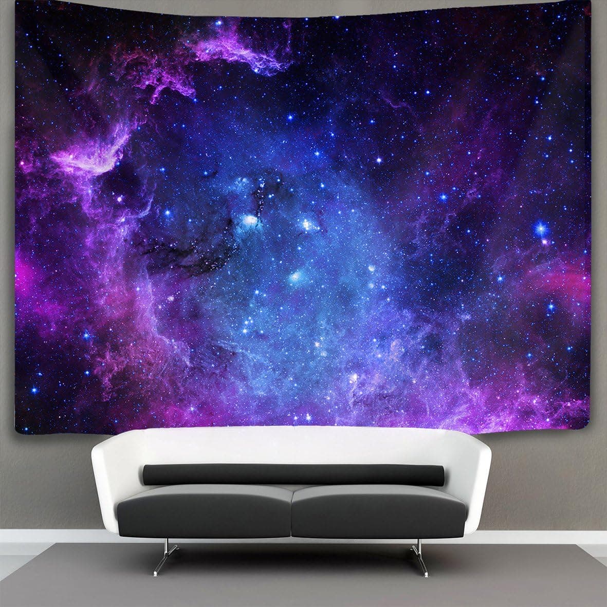 JACINTAN Blue Purple Galaxy Wall Tapestry Hippie Art Tapestry Wall Hanging Home Decor Extra large tablecloths 60x90 inches For Bedroom Living Room Dorm Room
