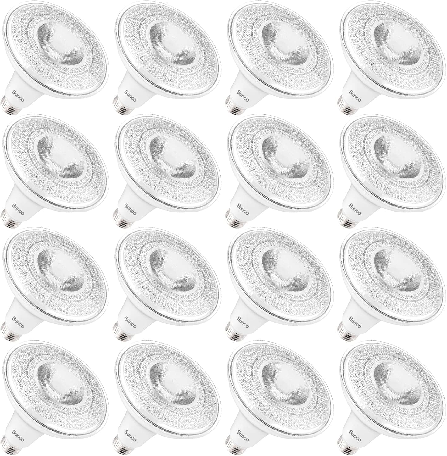 Sunco 16 Pack Outdoor Led Flood Light Waterproof PAR38 LED Bulb, Dimmable, 13W=100W, 2700K Soft White, 1050lm, E26 Base, UL Energy Star Listed