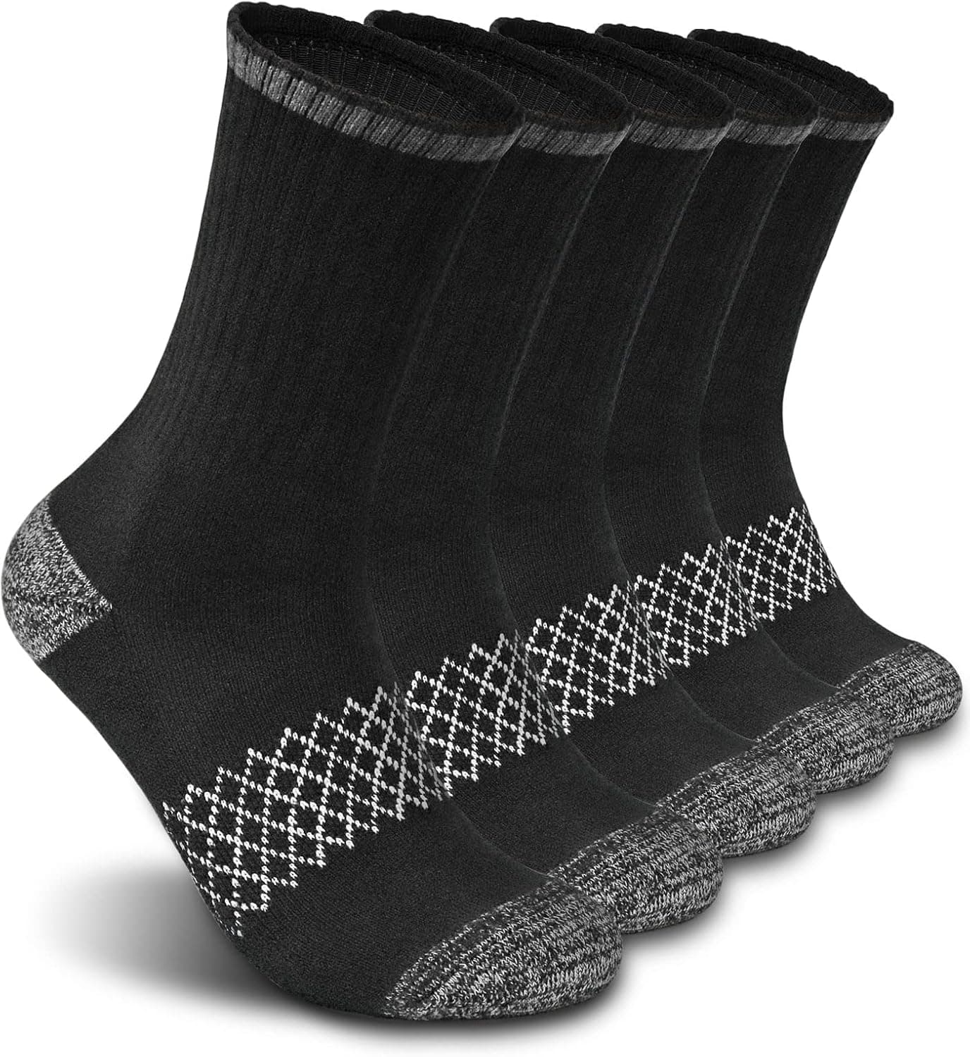 DEARMY Athletic Hiking Socks for Women/Men Best Gifts/Cushioned Moisture Wicking Sports Socks(5Pairs)