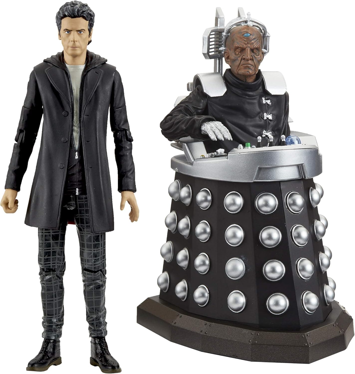 Doctor Who The Witch’s Familiar Collector Figure Set - Twelfth Doctor and Davros Dr Who Action Figure Set - Doctor Who Merchandise - Character Options - 5.5”