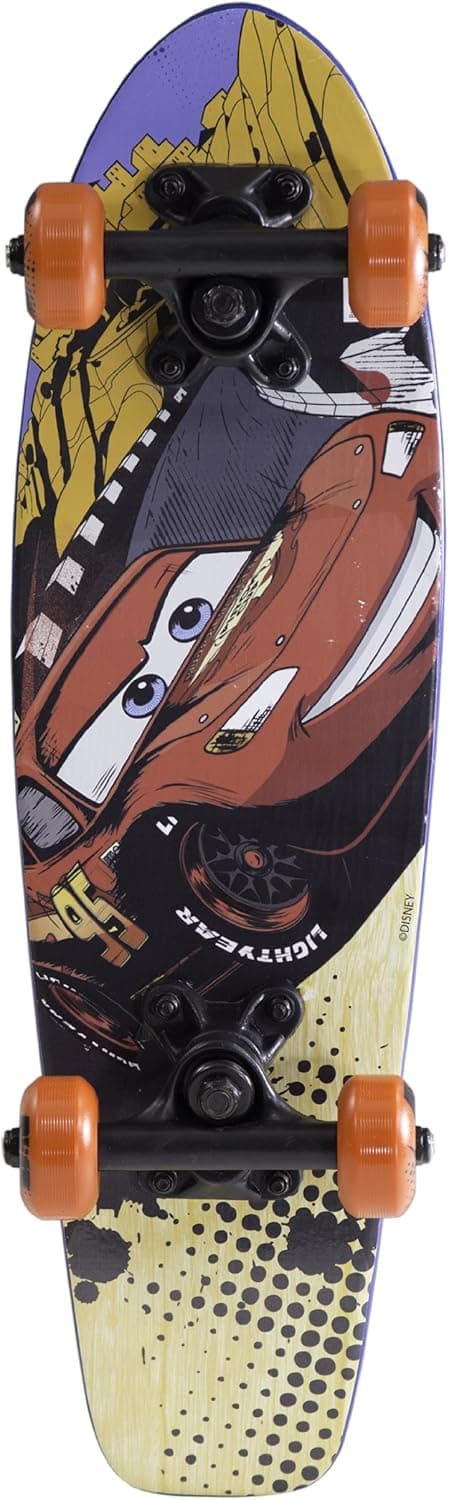 Cars 21-Inch Kids First Complete Skateboard (Speed McQueen)