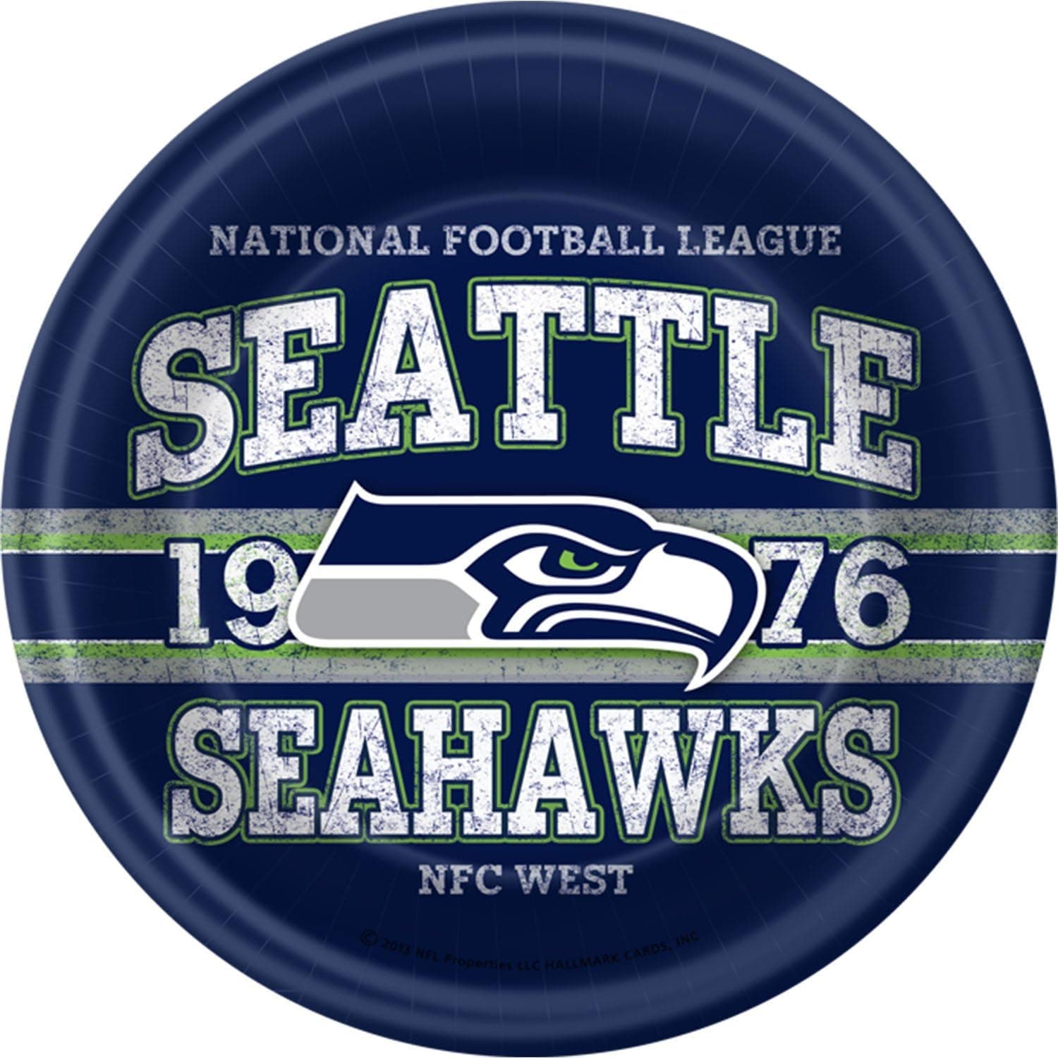 NFL Seattle Seahawks Large Paper Plates (8ct)