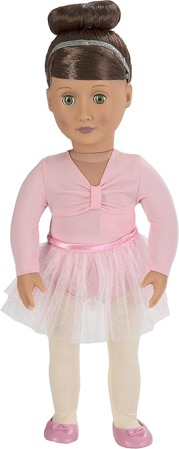 Our Generation by Battat- Sydney Lee 18" Deluxe Posable Ballerina Doll with Book & Accessories- for Age 3 Years & Up