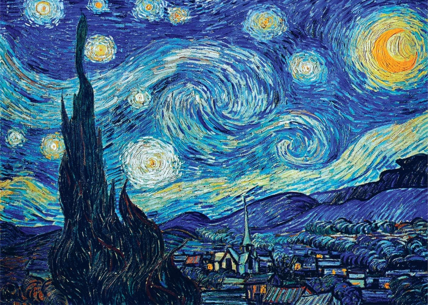 Jigsaw Puzzles 1000 Pieces for Adults and Kids- Hand Made Puzzles Educational Intellectual Decompressing Fun Family Game (Starry Sky)