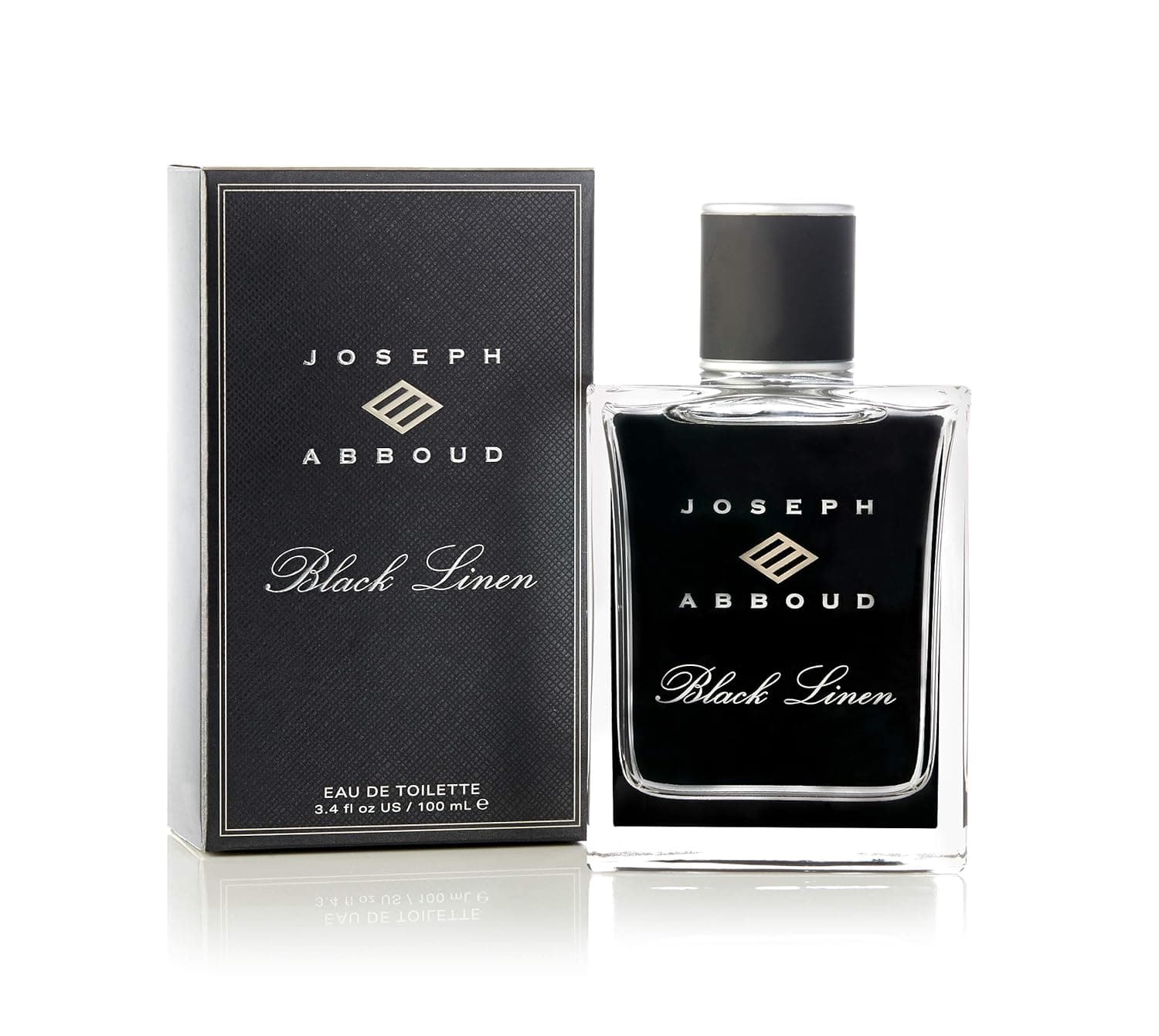 Joseph Abboud Black Linen - Eau de Toilette for Men - Grapefruit, Clary Sage and Haitian Vetiver - Daring and Intoxicating Scent - 3.4 oz 100 ml