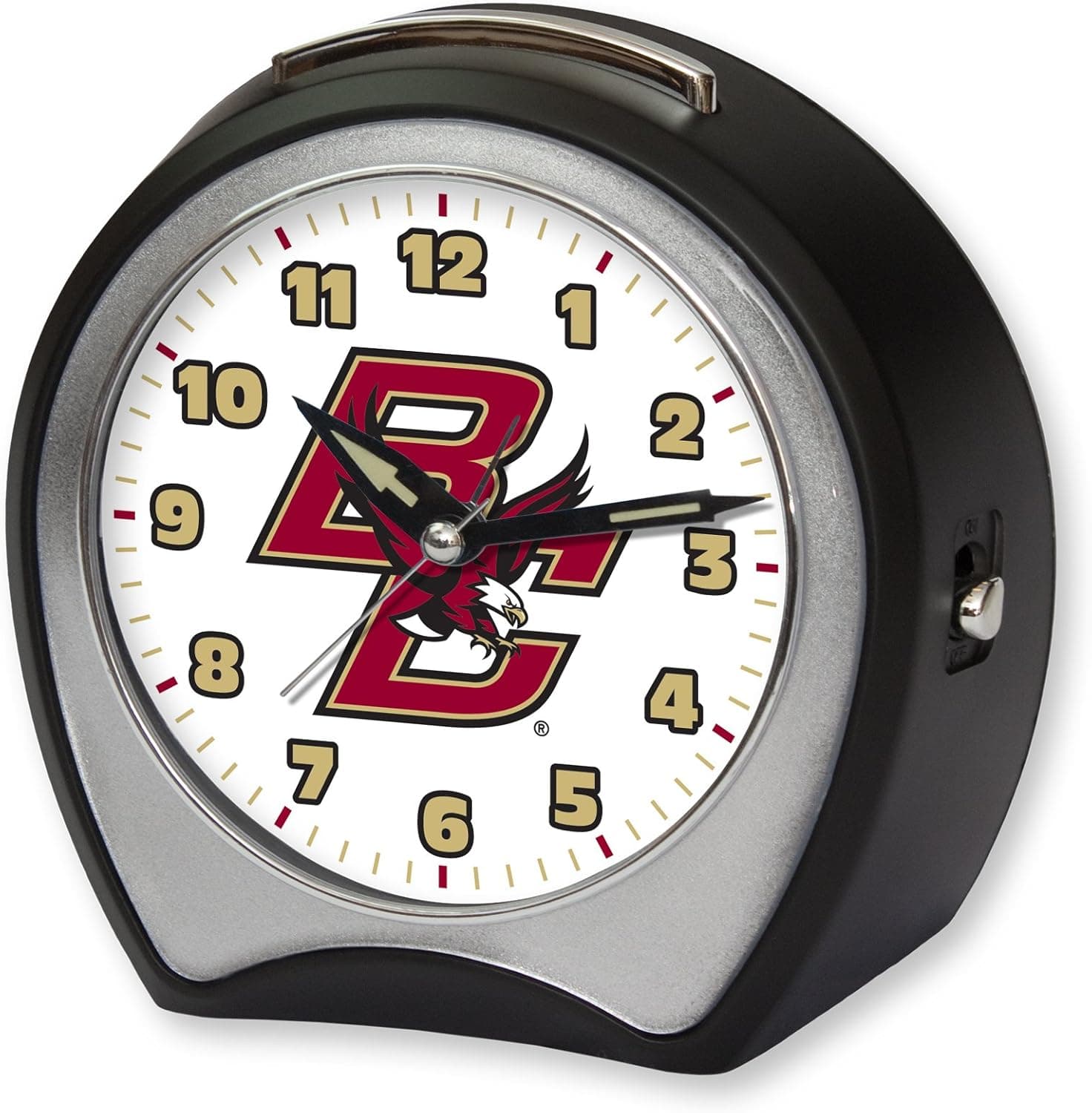 Collegiate Alarm Table Clock NCAA Team: Boston College