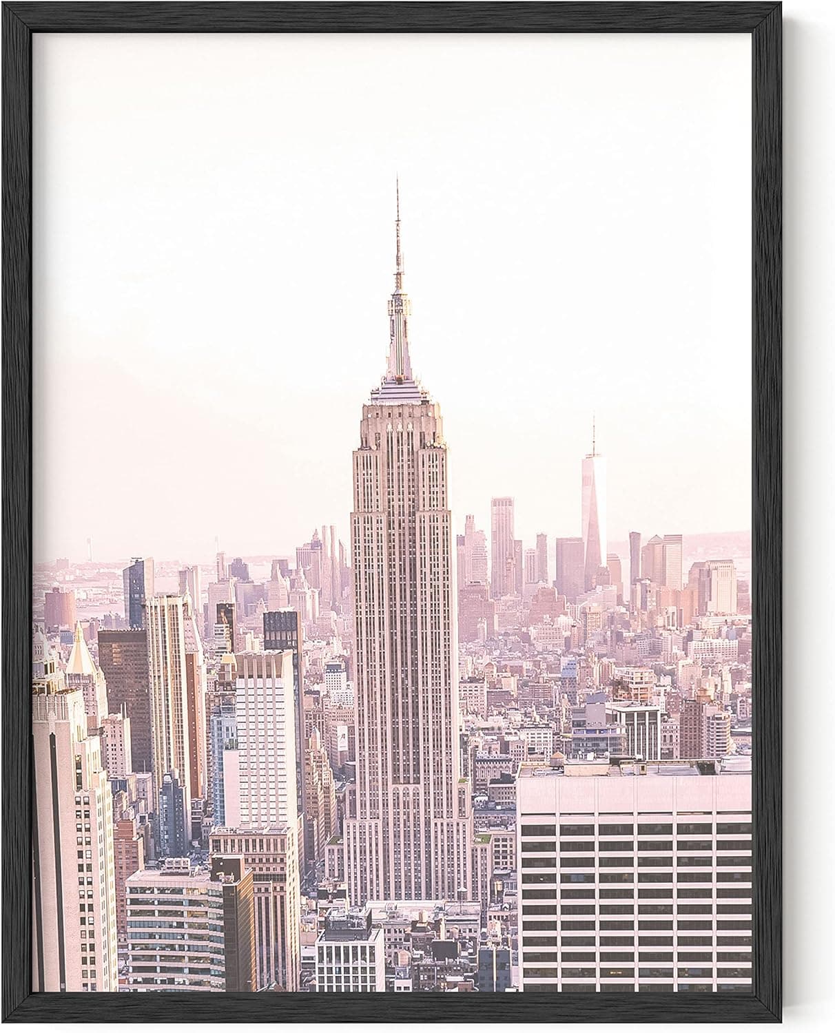 HAUS AND HUES New York City Poster Empire State Empire State Building Wall Art New York Wall Art New York Print Art New York City Wall Art NY Print UNFRAMED 12” x 16” (Empire State Skyline)