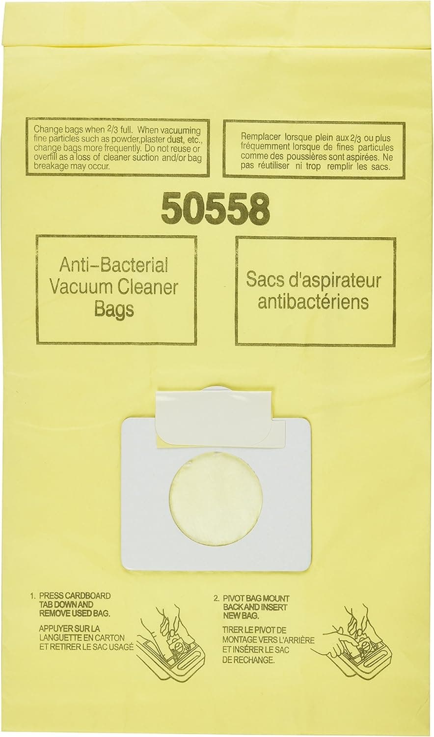 1 X Generic Kenmore Canister Vacuum Cleaner Bags 3 Pack. Style 5055. 50557. and 50558, Also Will Fit Panasonic Style C-5