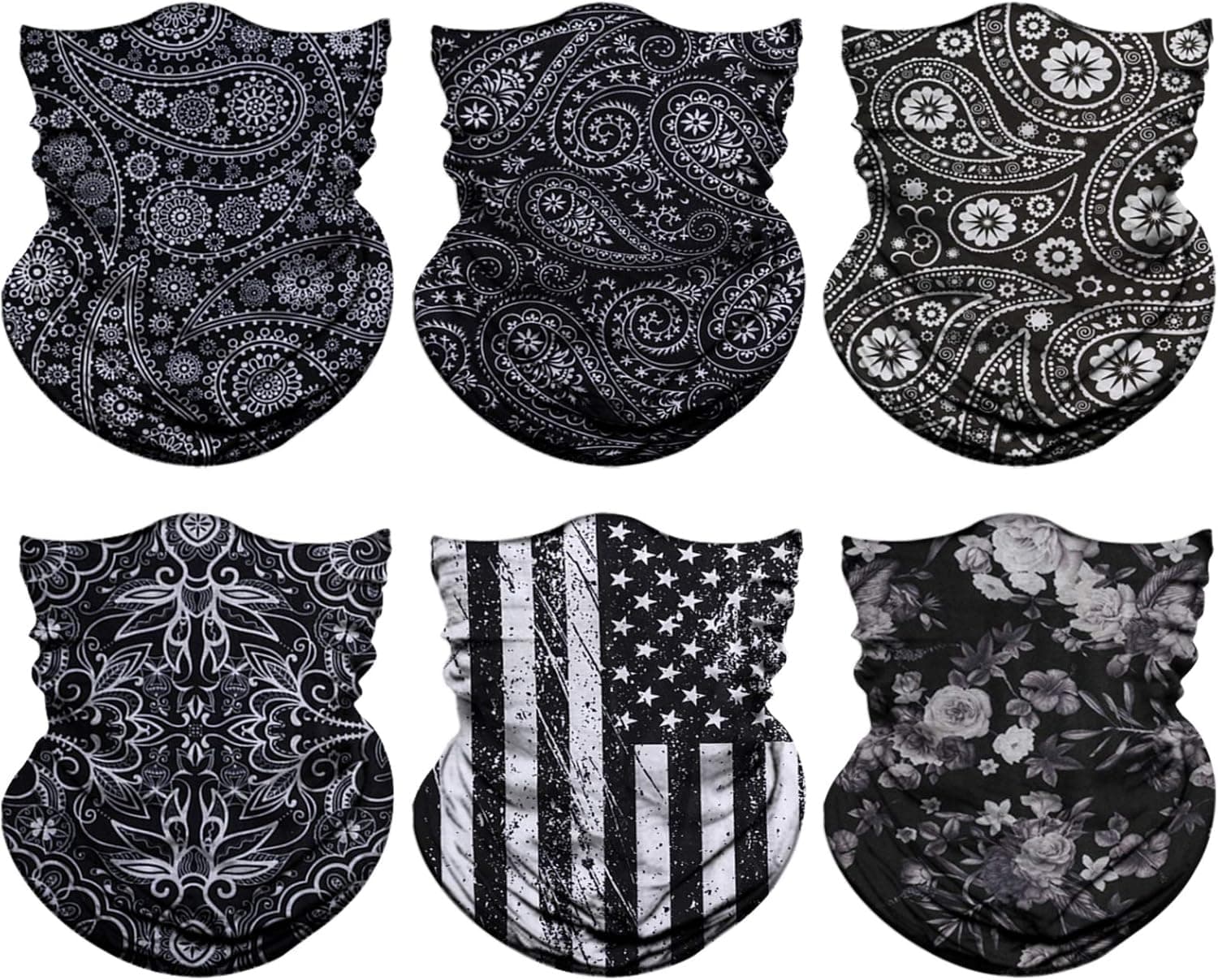 Neck Gaiter, Magic Headband Sport Headwear Elastic Face Mask Bandana Scarf UV Resistence Balaclava, Headwrap Helmet Liner for Men and Women - Cycling, Fishing, Running, Hiking, Camping