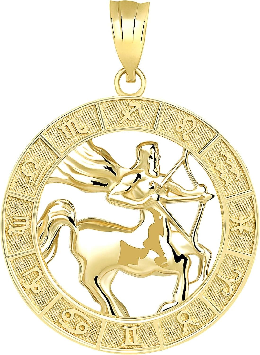CaliRoseJewelry 10k Yellow Gold Zodiac Pendant
