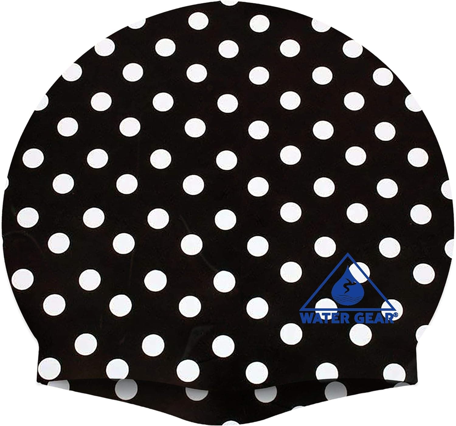 Water Gear Silicone Adult Swim Cap - Flexible Unisex Waterproof - Great for Short and Long Hair - Improve Your Performance - Women Men and Teens -Triathlon Swimmers and Athletes