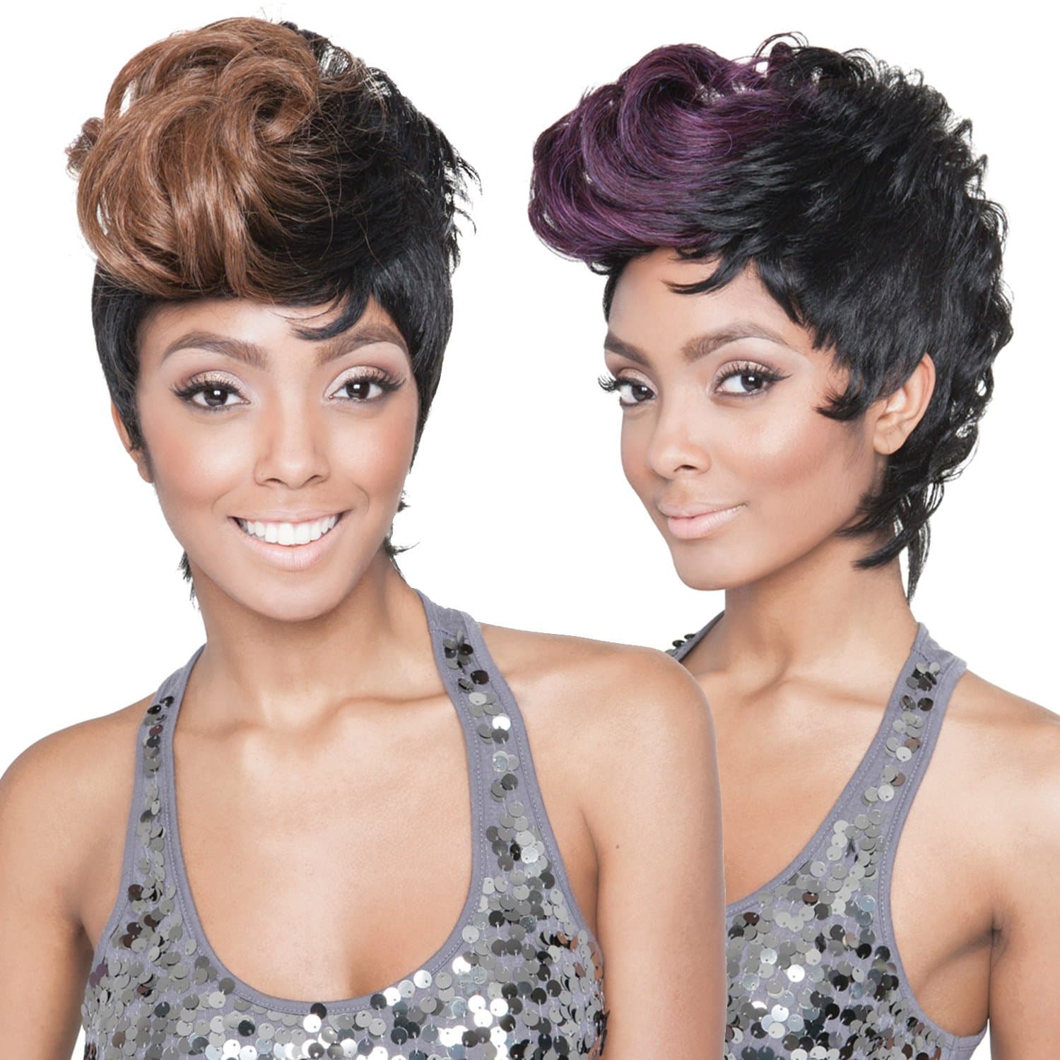 ISIS Red Carpet Synthetic Hair Wig  Queen-B QB02 Kim Mohawk (SH1B/TEAL)
