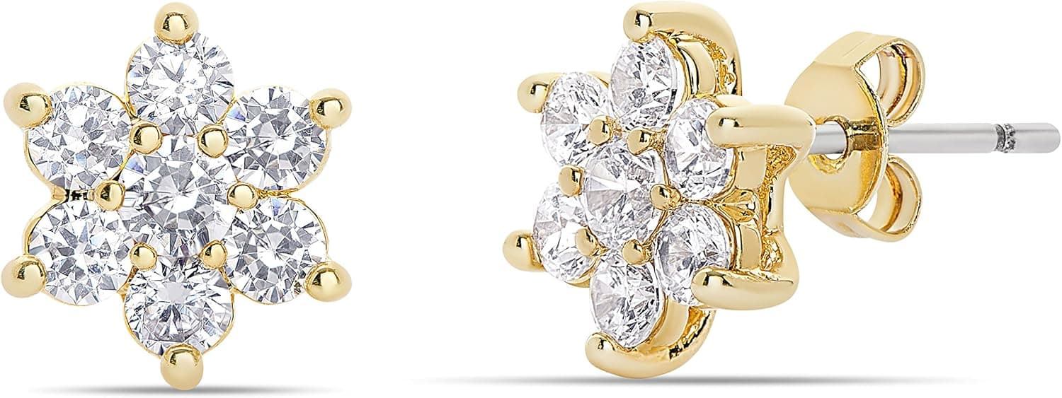 Victoria Townsend CZ Flower Stud Earrings