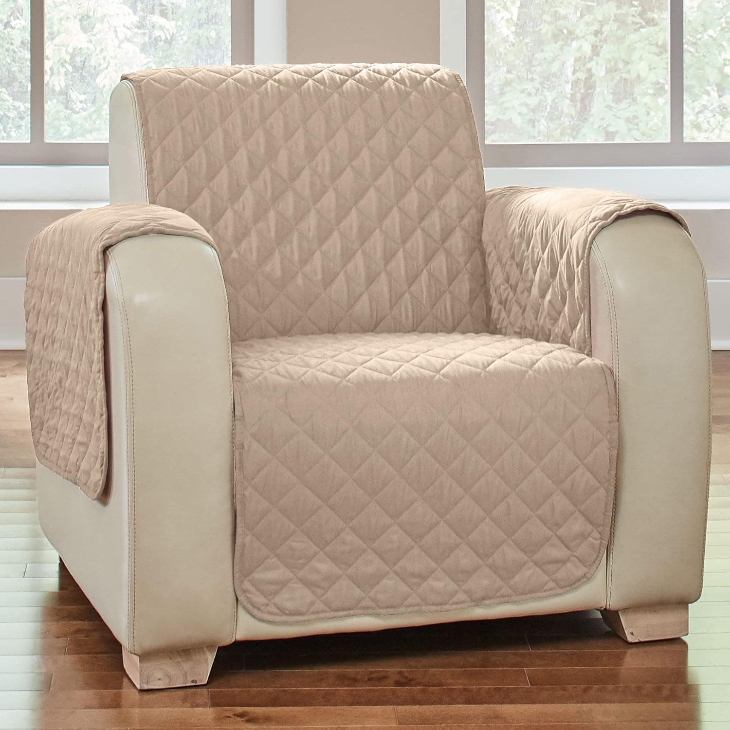BrylaneHome Water-Control Microfiber Chair Protector, Unknown Multicolored
